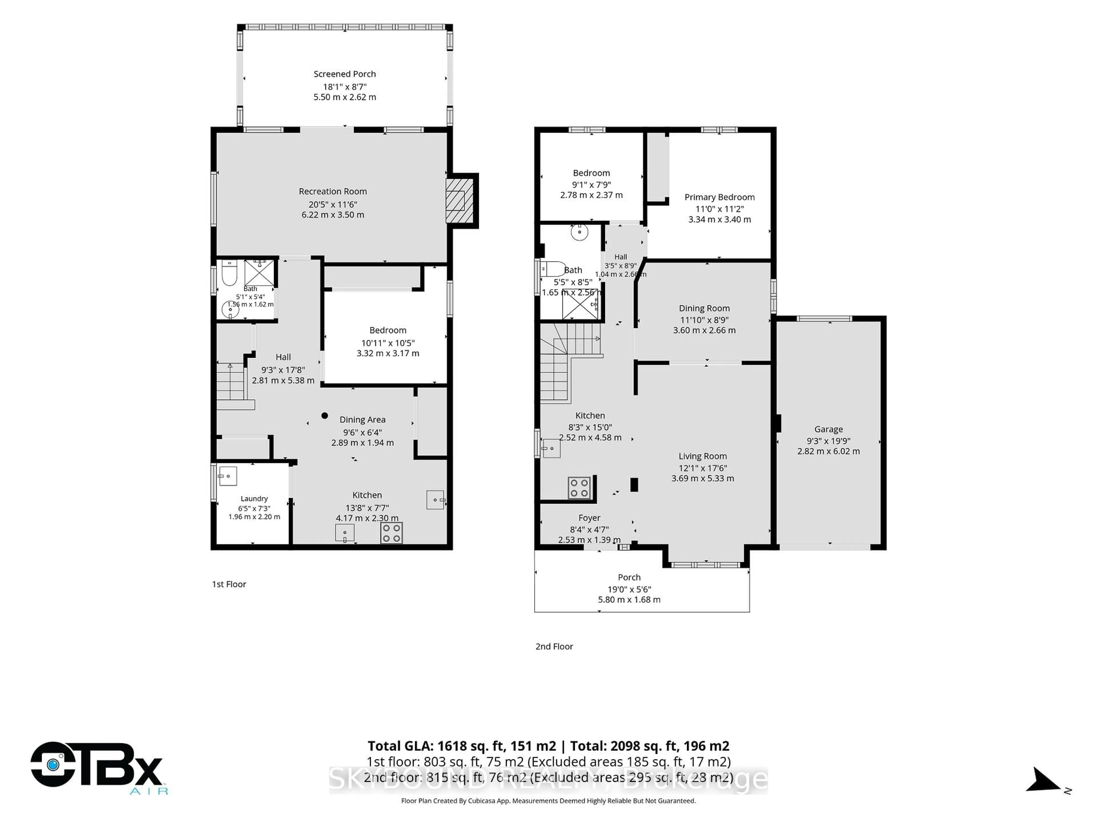 Floor plan for 358 Silverthorn Ave, Toronto Ontario M6M 3G8