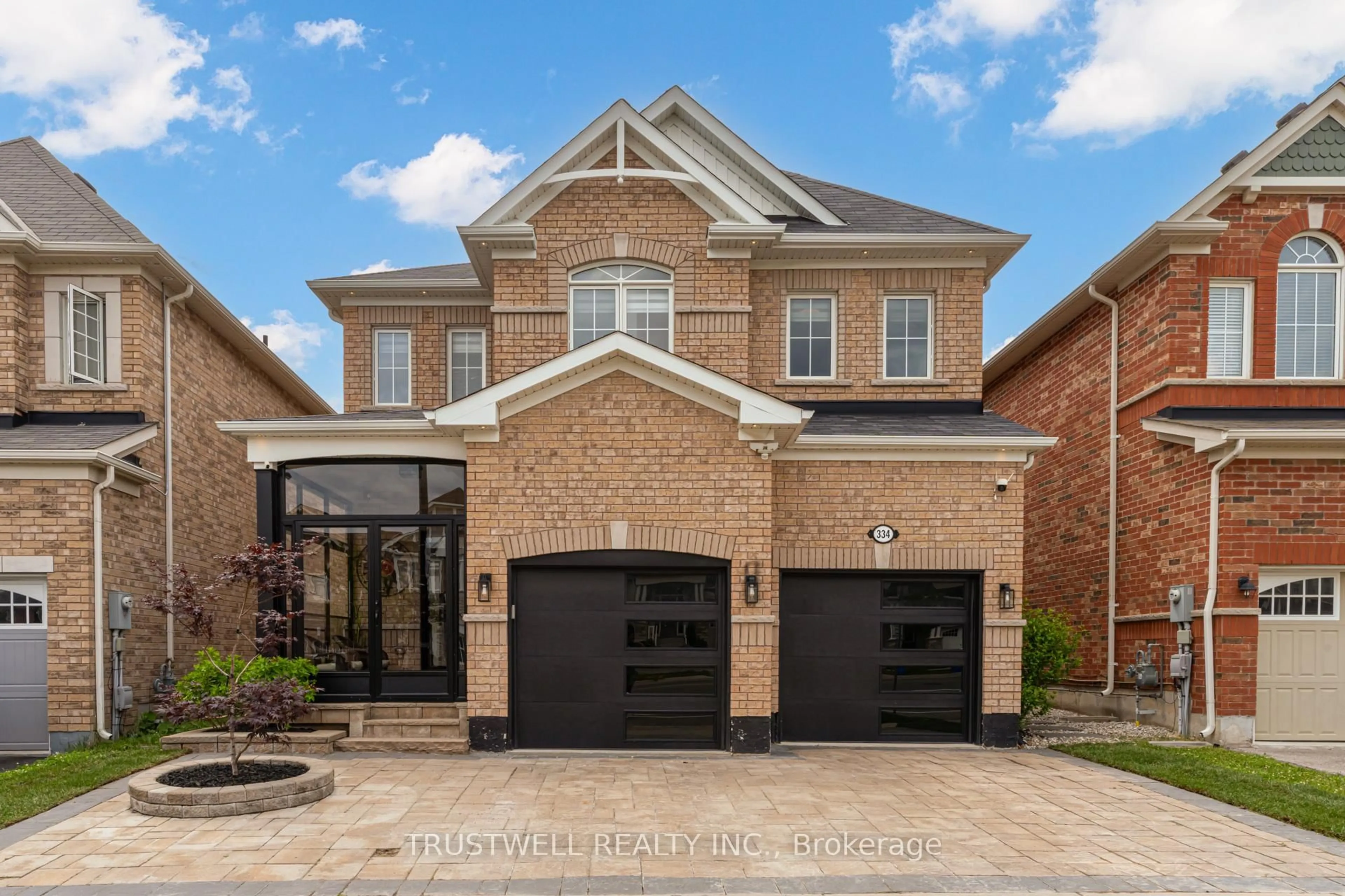 Home with brick exterior material, street for 334 Trudeau Dr, Milton Ontario L9T 8Y7