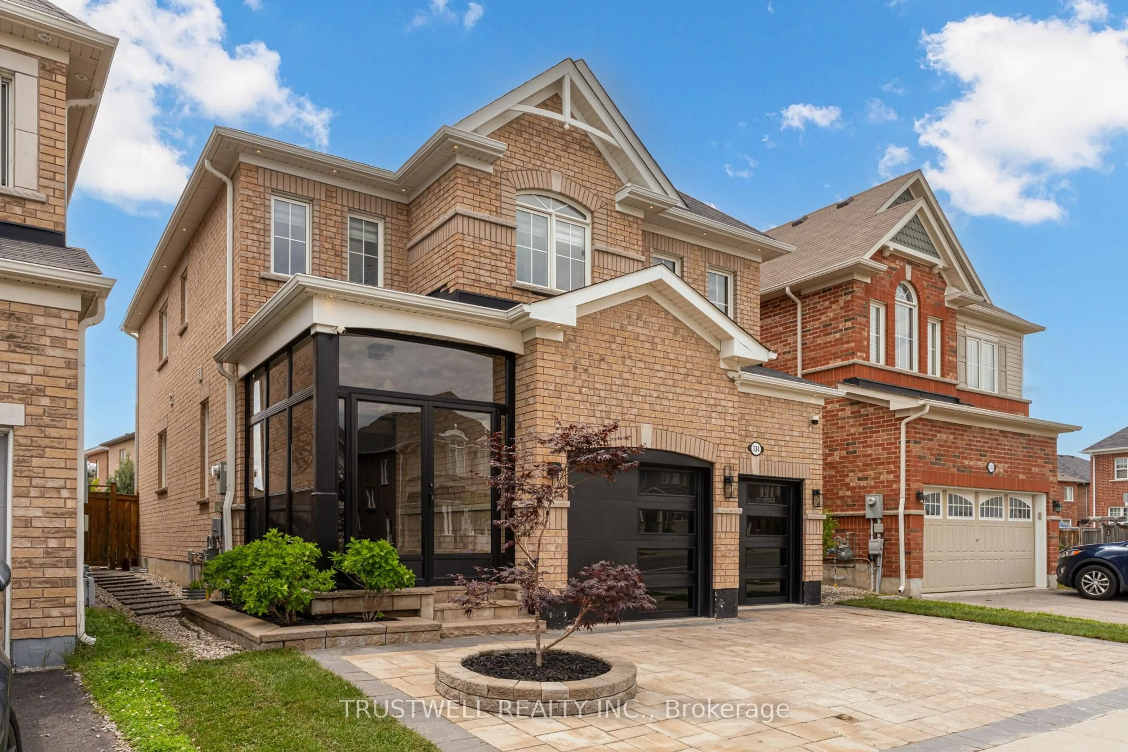Home with brick exterior material, street for 334 Trudeau Dr, Milton Ontario L9T 8Y7