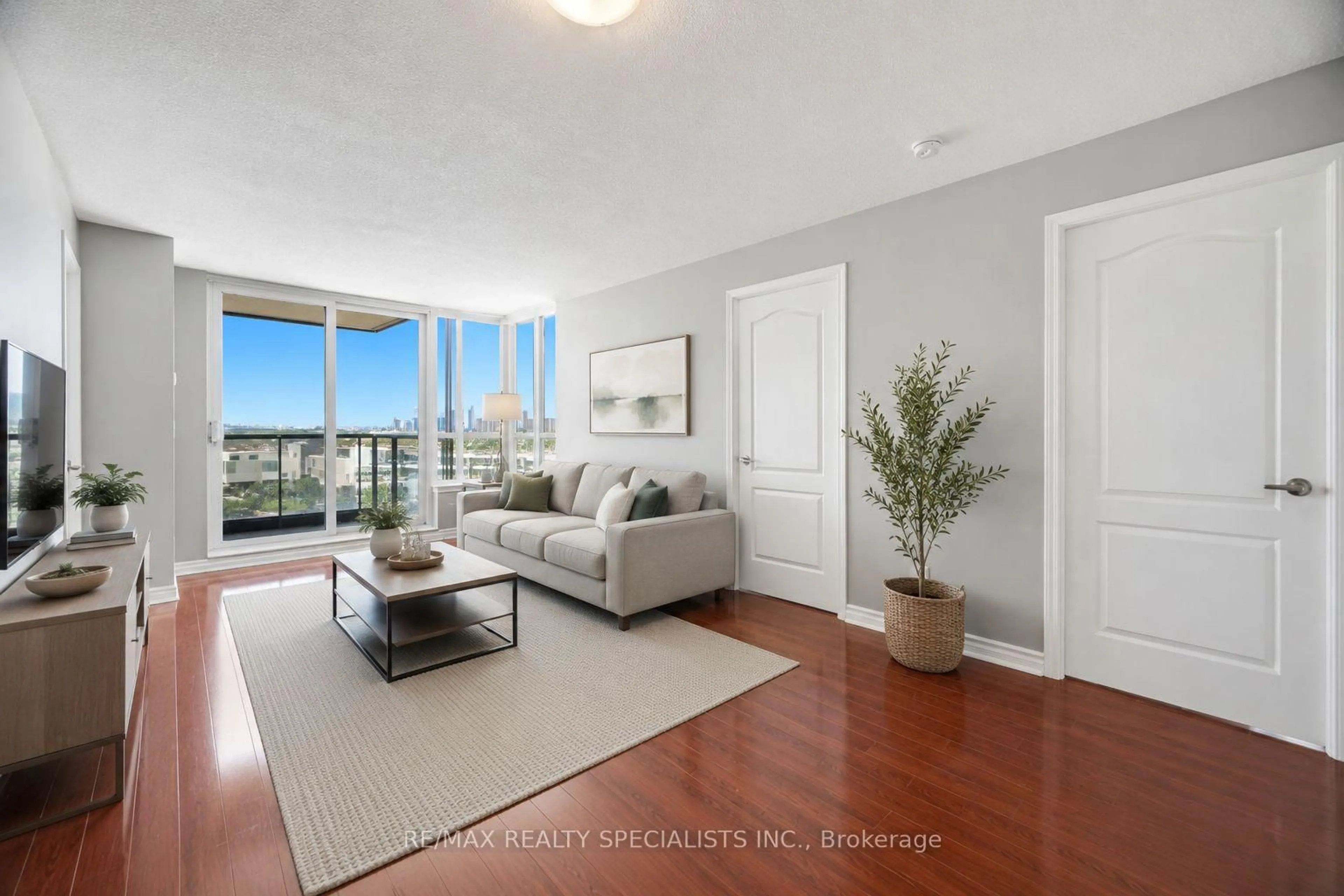 Living room with furniture, unknown for 4090 Living Arts Dr #1808, Mississauga Ontario L5B 4M8