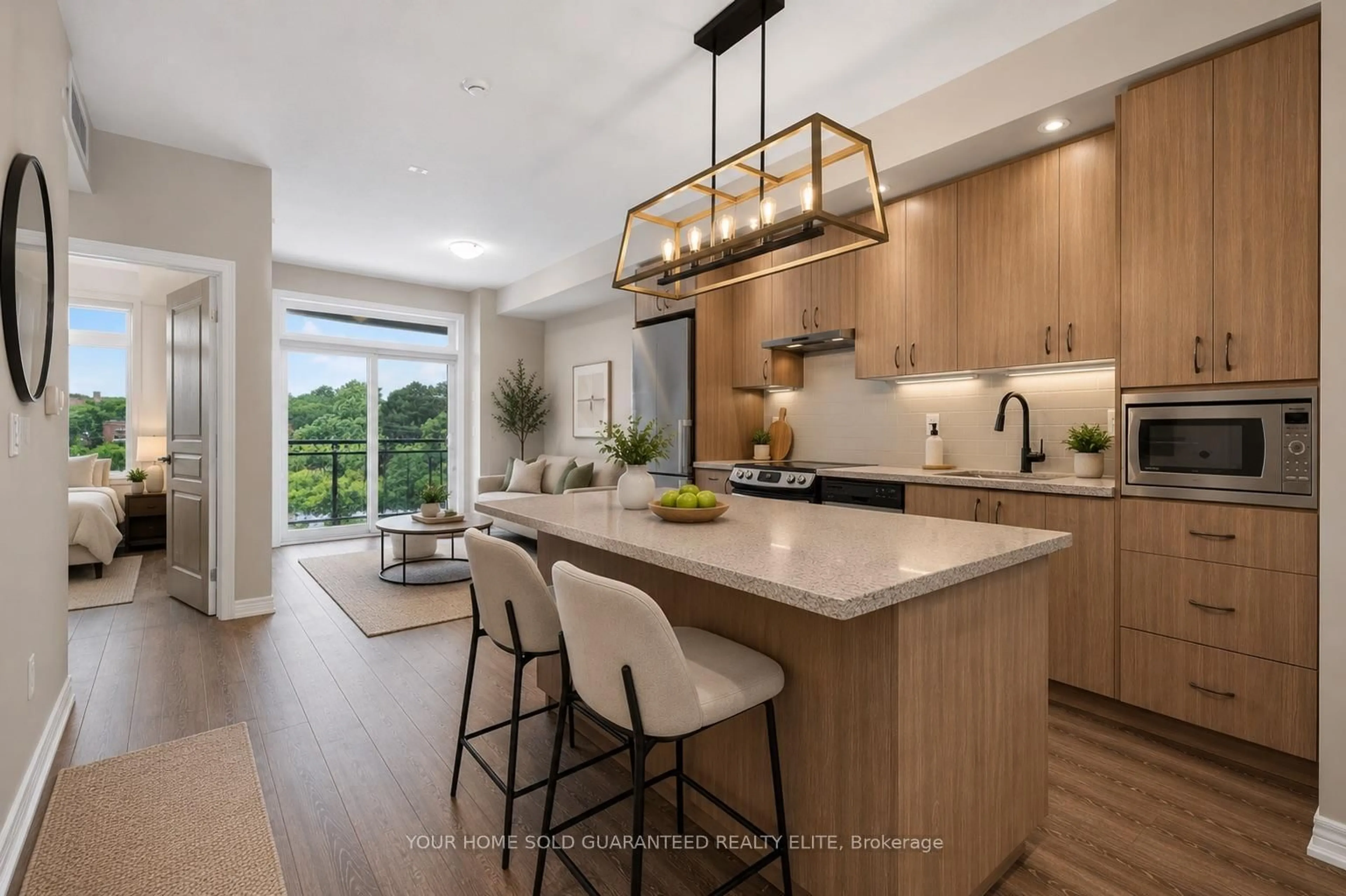 Open concept kitchen, unknown for 457 Plains Rd #322, Burlington Ontario L7T 0B8