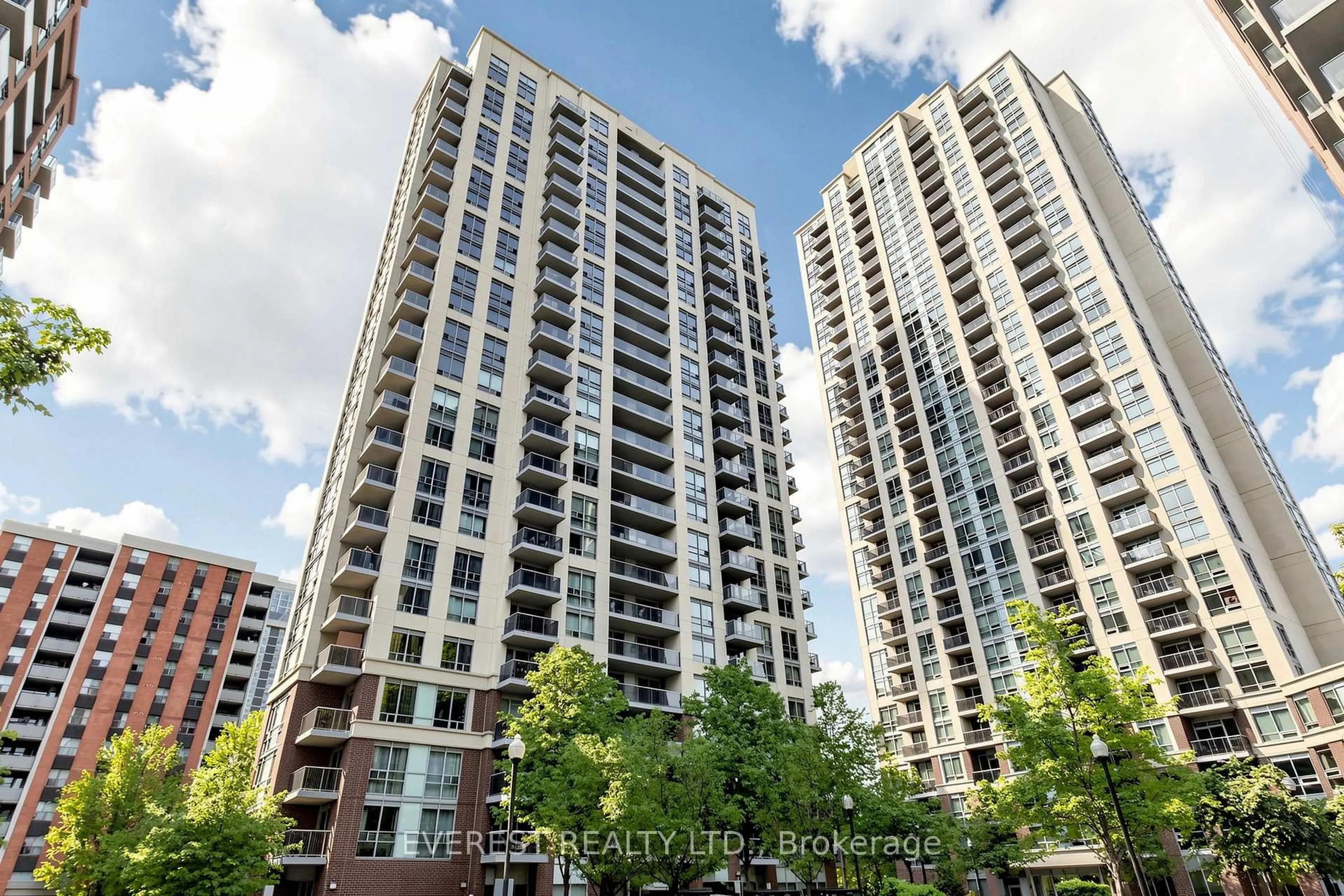 A pic from outside/outdoor area/front of a property/back of a property/a pic from drone, city buildings view from balcony for 5 Michael Power Pl ##2101, Toronto Ontario M9A 0A3