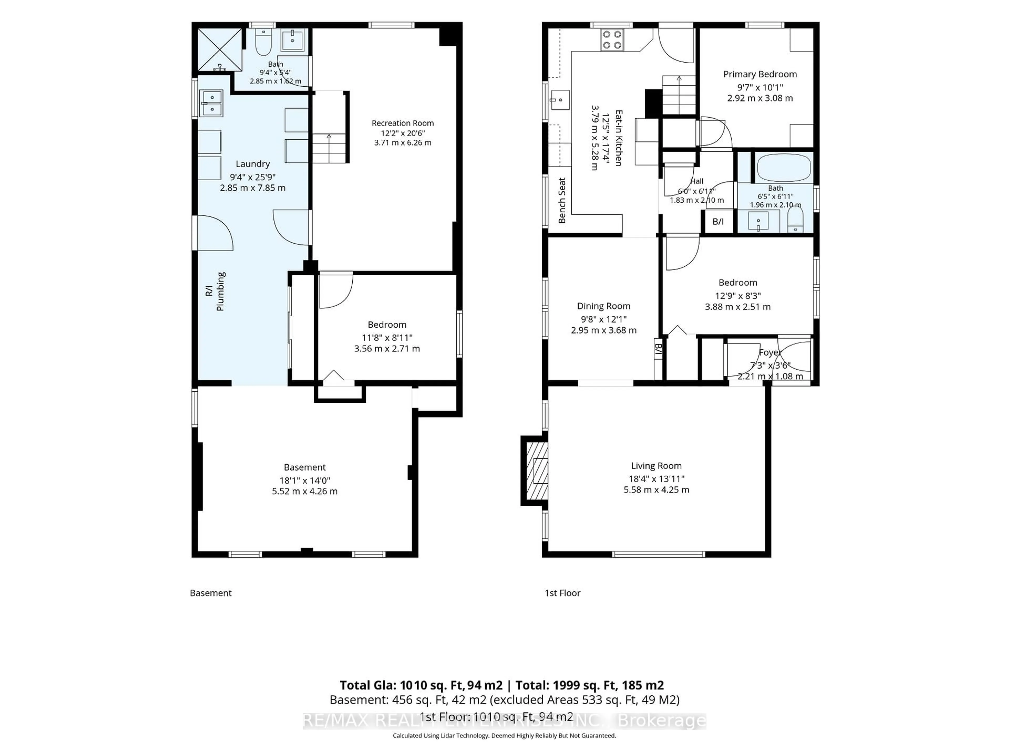 Floor plan for 233 Rosemount Ave, Toronto Ontario M9N 3C5