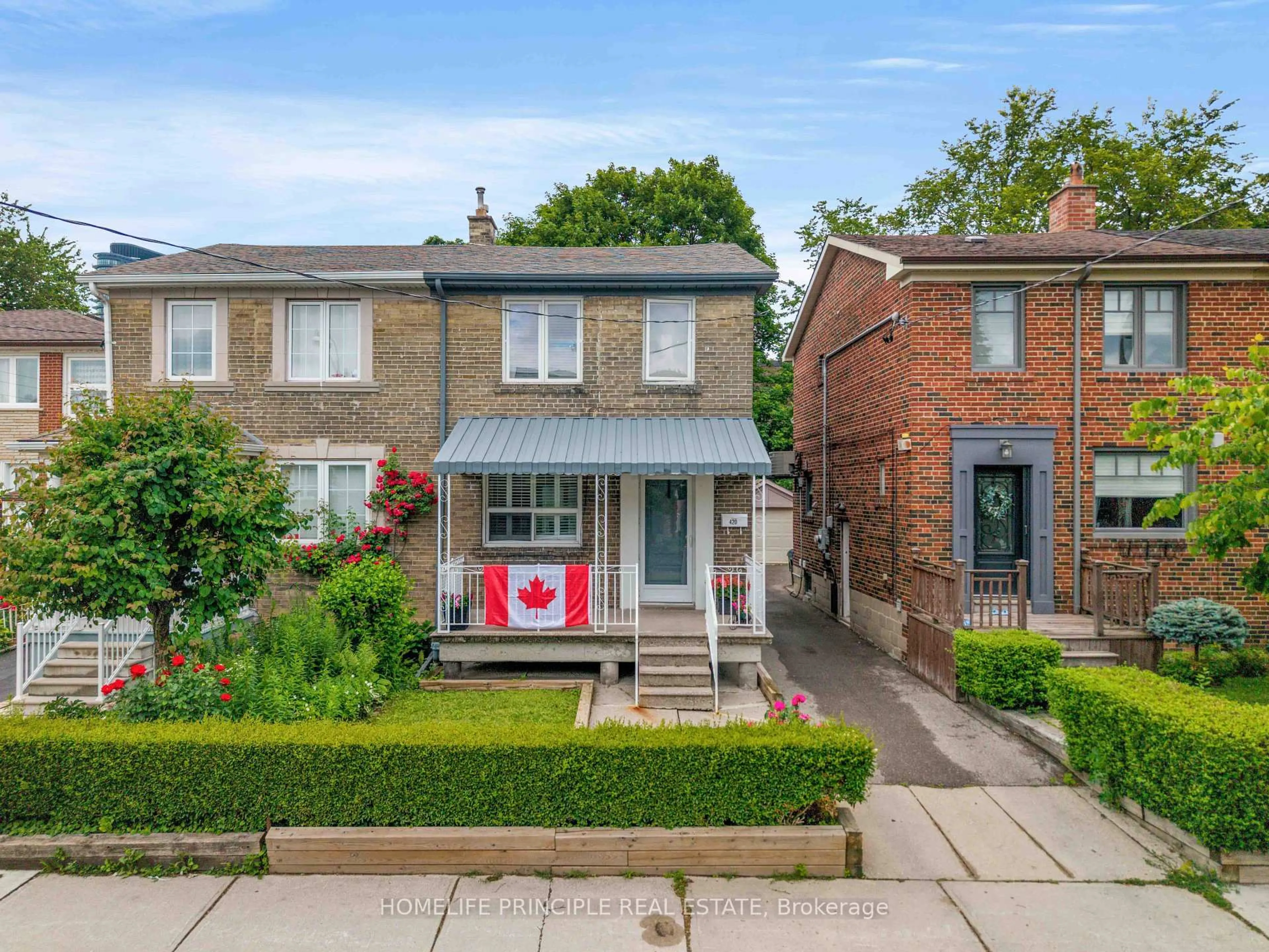 Home with brick exterior material, street for 420 Salem Ave, Toronto Ontario M6H 3E1