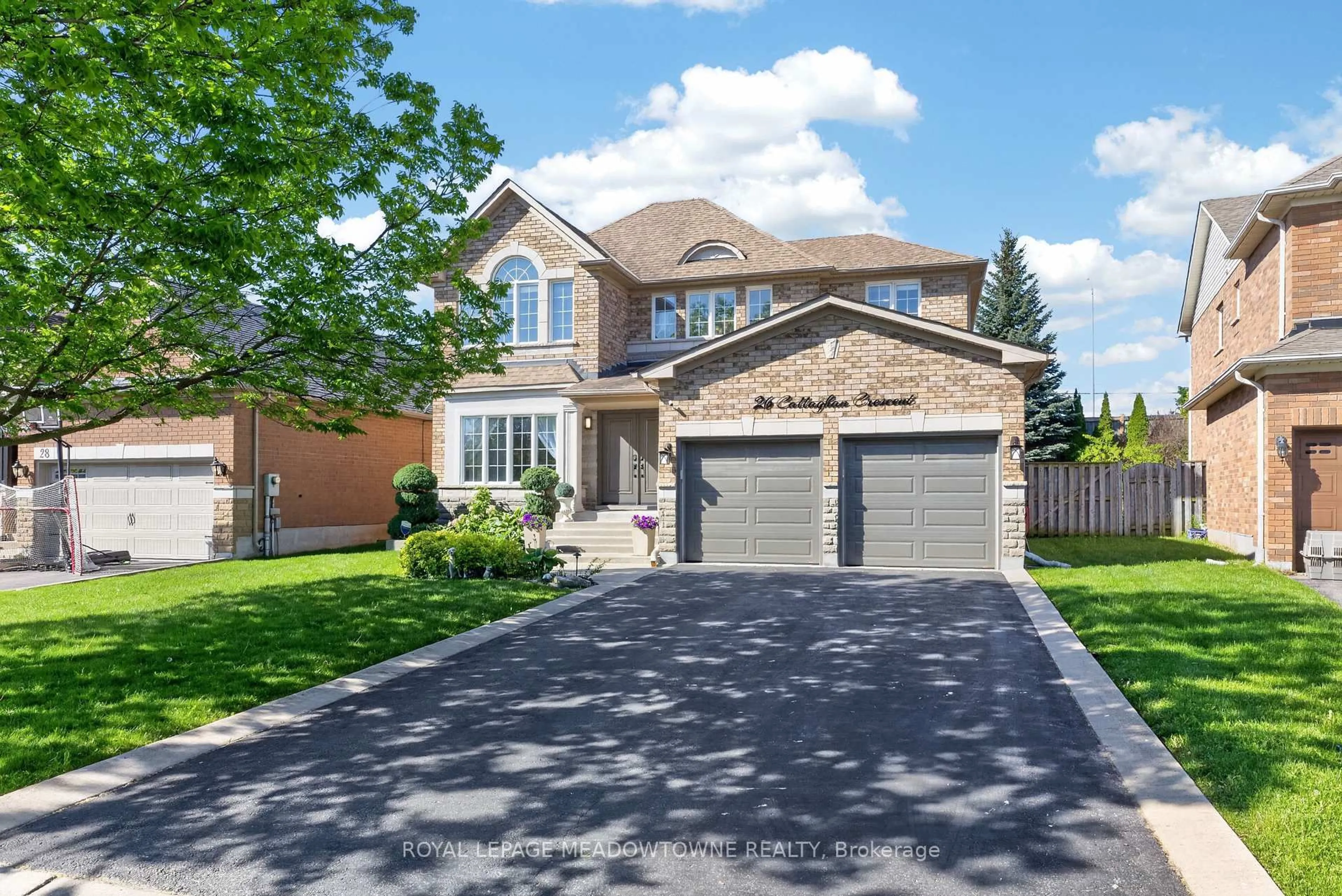 Home with brick exterior material, street for 26 Callaghan Cres, Halton Hills Ontario L7G 6A6