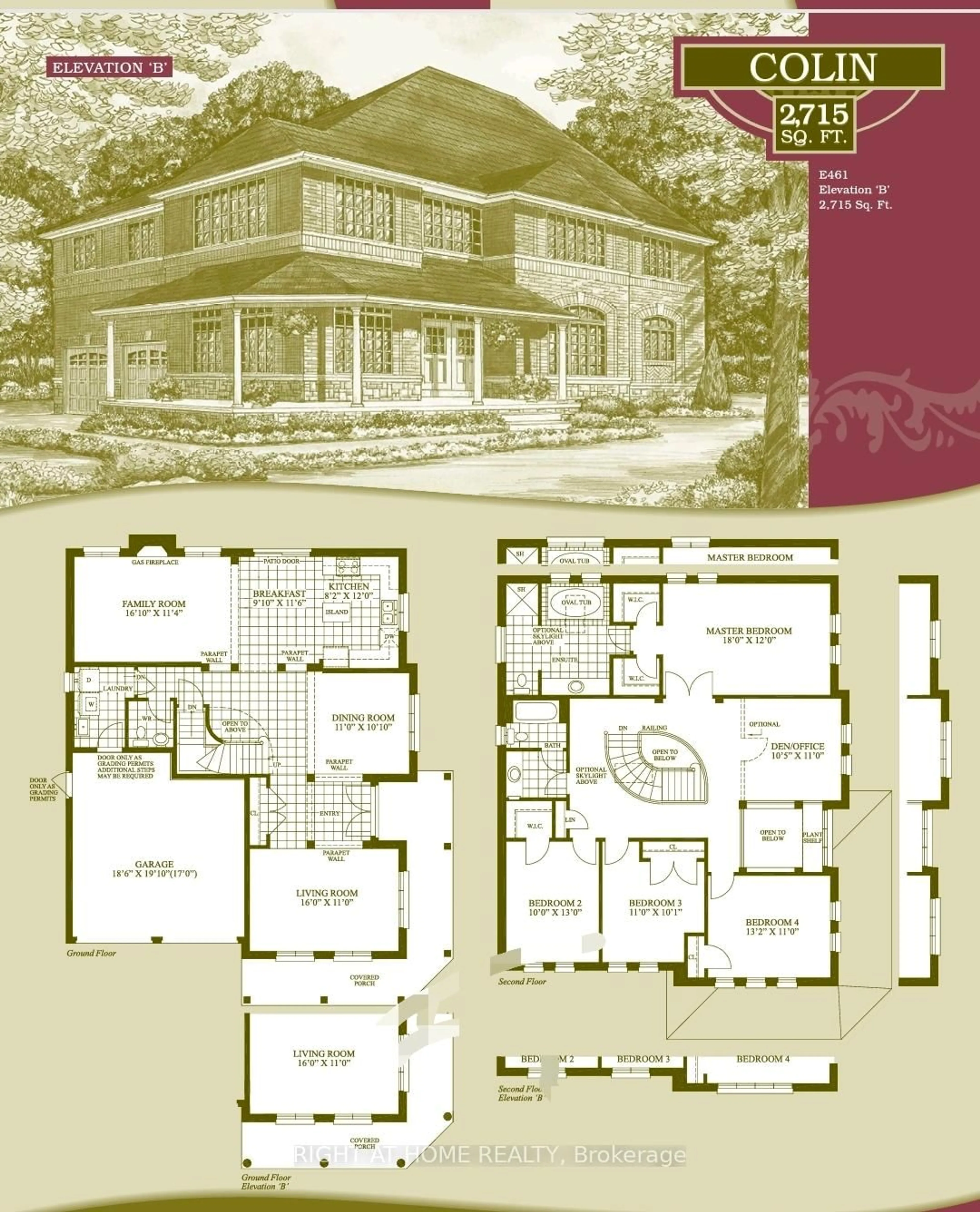 Floor plan for 3081 Baron Dr, Mississauga Ontario L5M 6W4