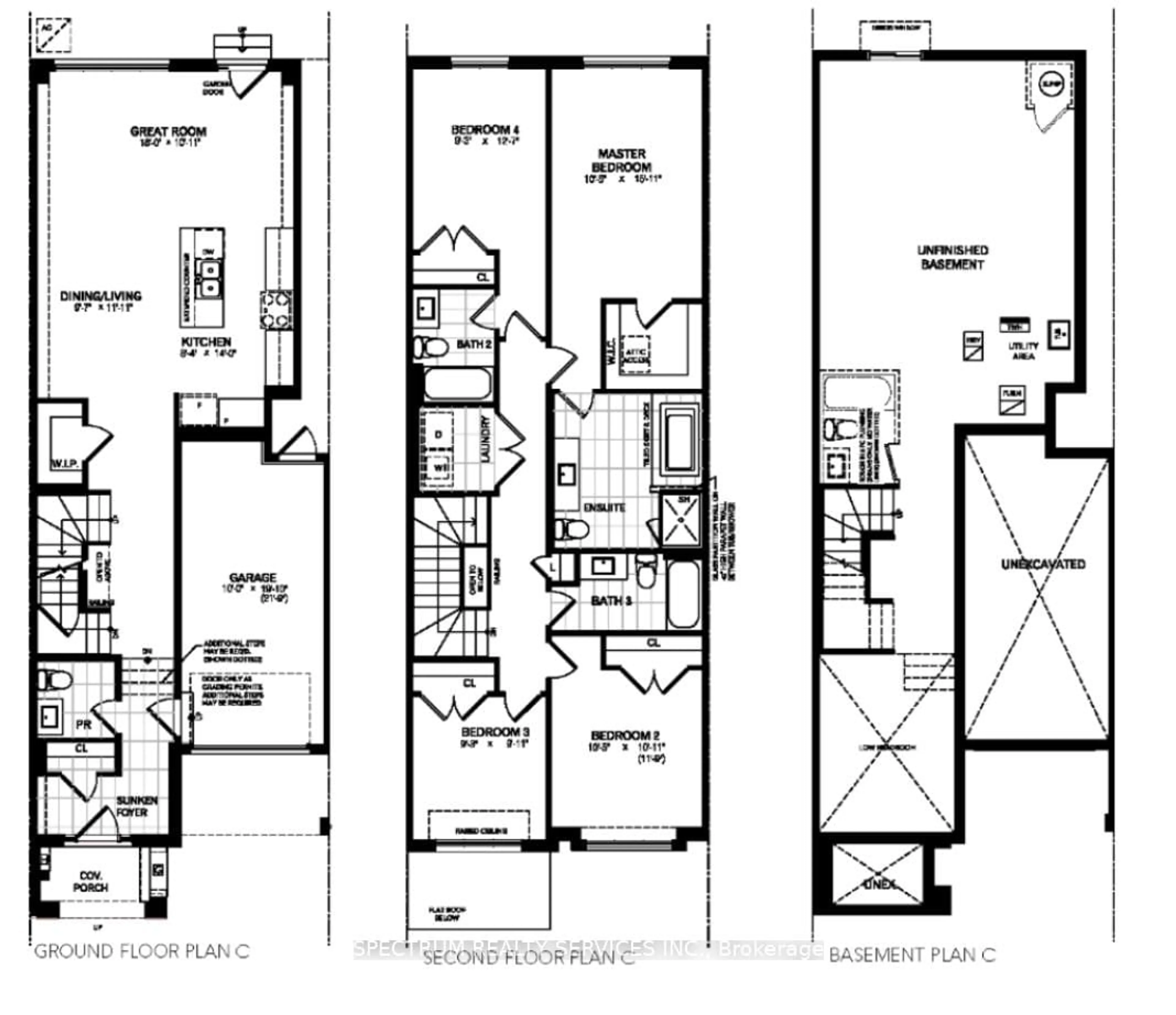 Floor plan for 1437 Watercres Way, Milton Ontario L9T 2X5