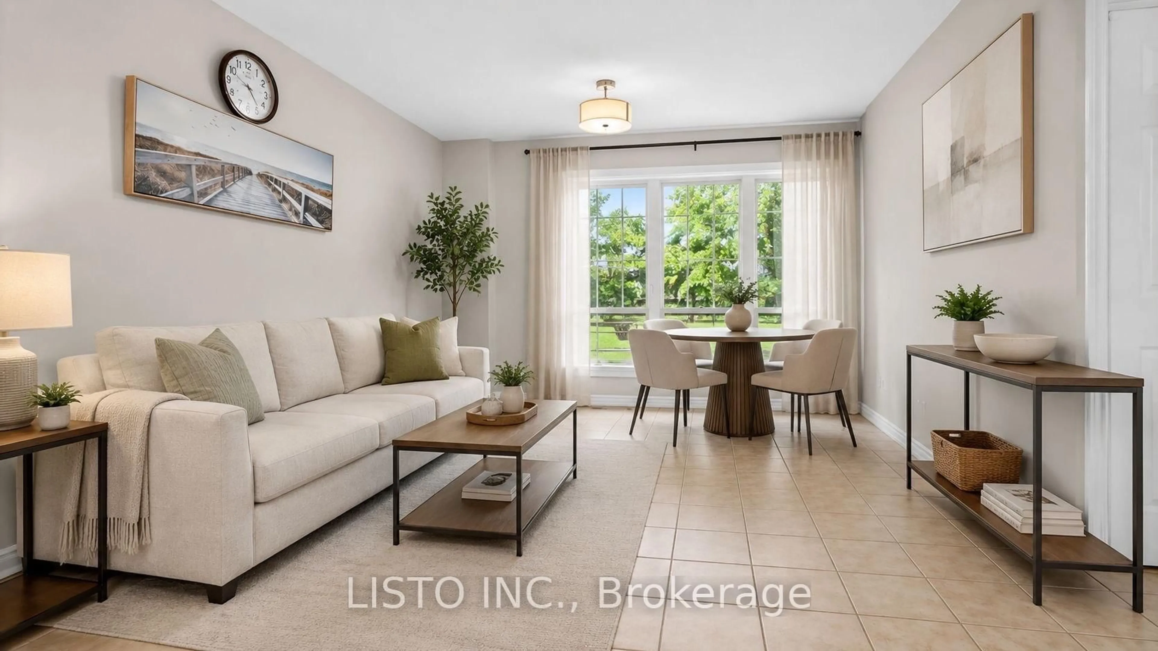 Living room with furniture, ceramic/tile floor for 20 Tilbury Dr, Toronto Ontario M3K 1W6