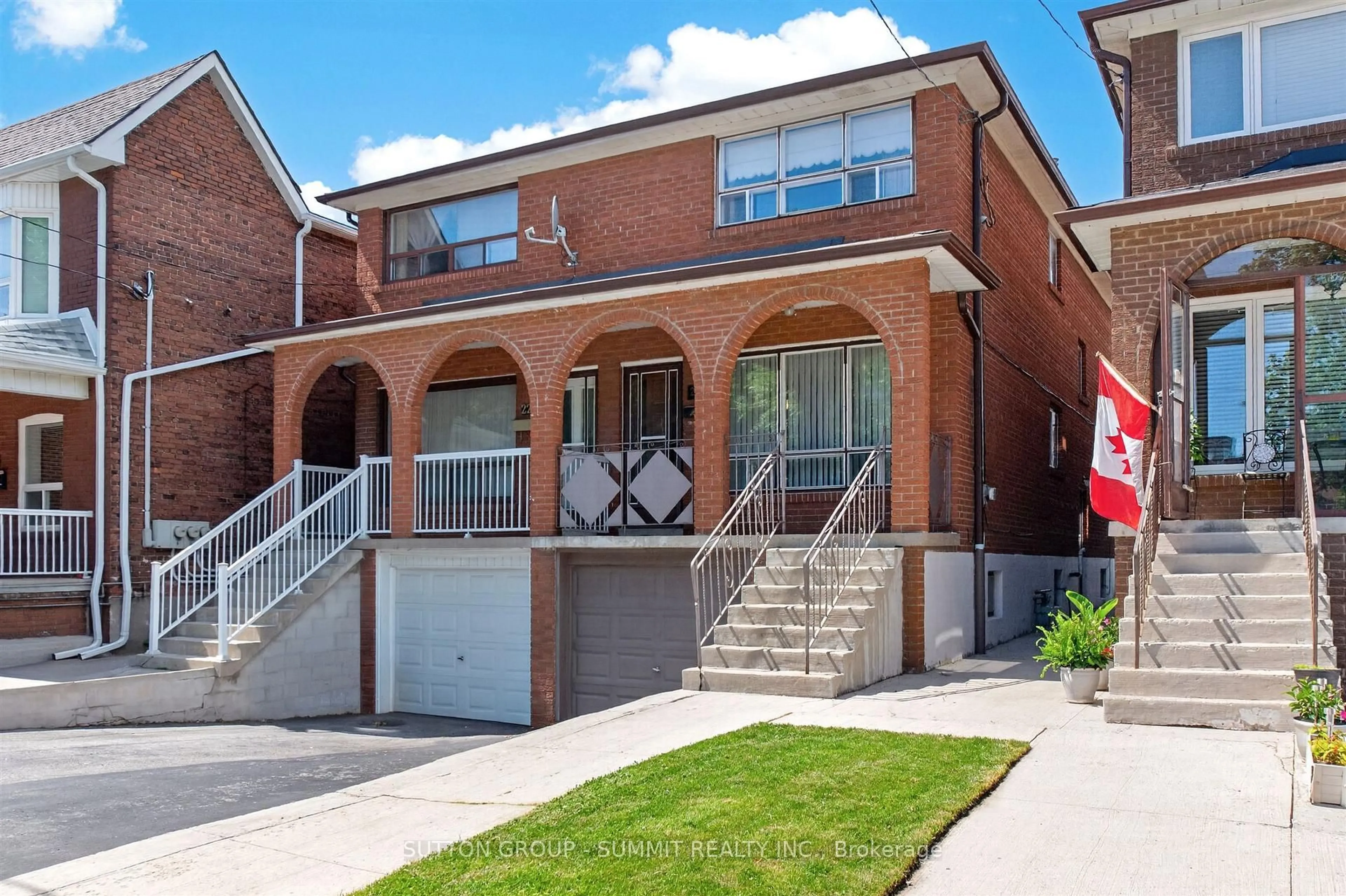 Home with brick exterior material, street for 20 RUTLAND St, Toronto Ontario M6N 1G1