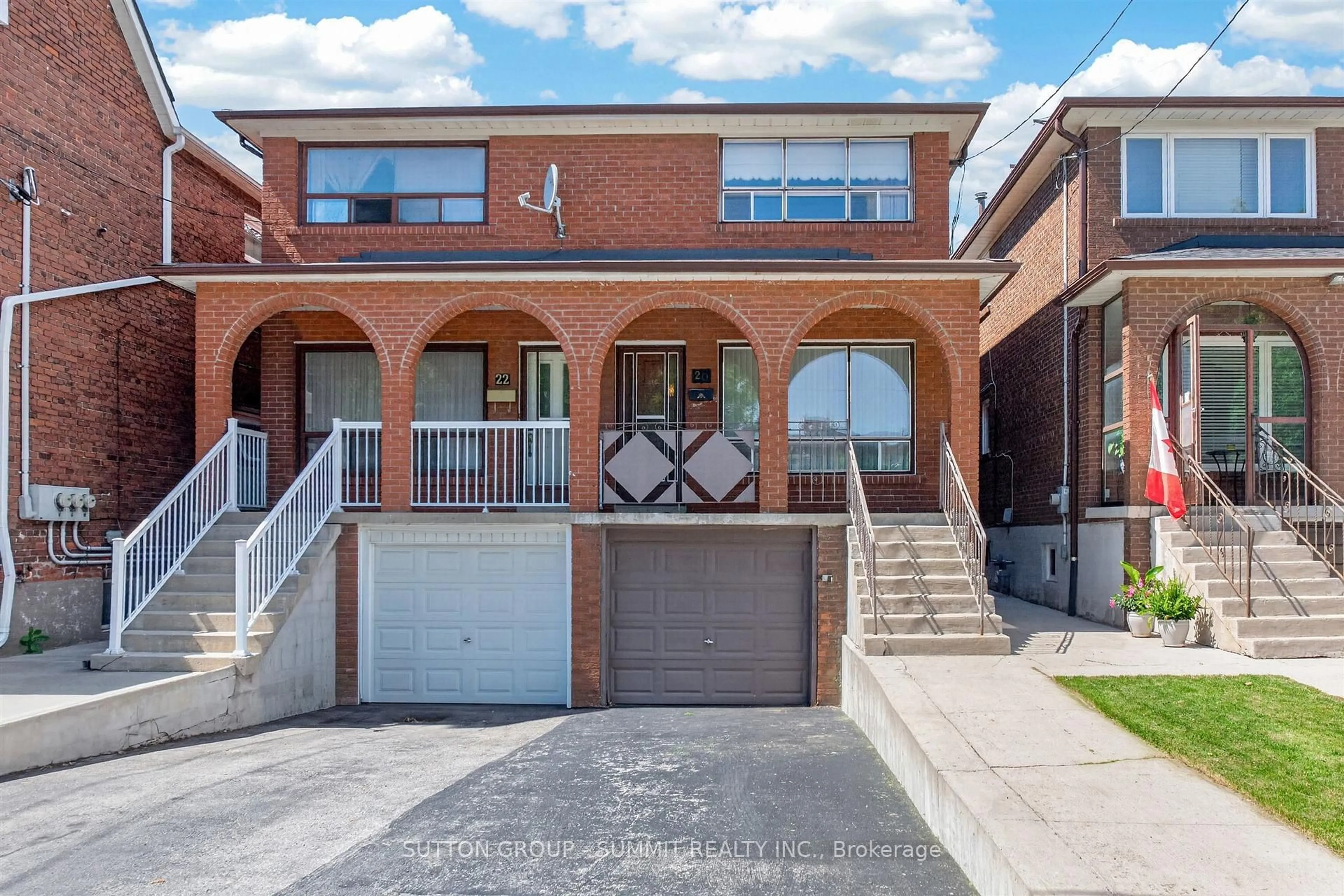 Home with brick exterior material, street for 20 RUTLAND St, Toronto Ontario M6N 1G1