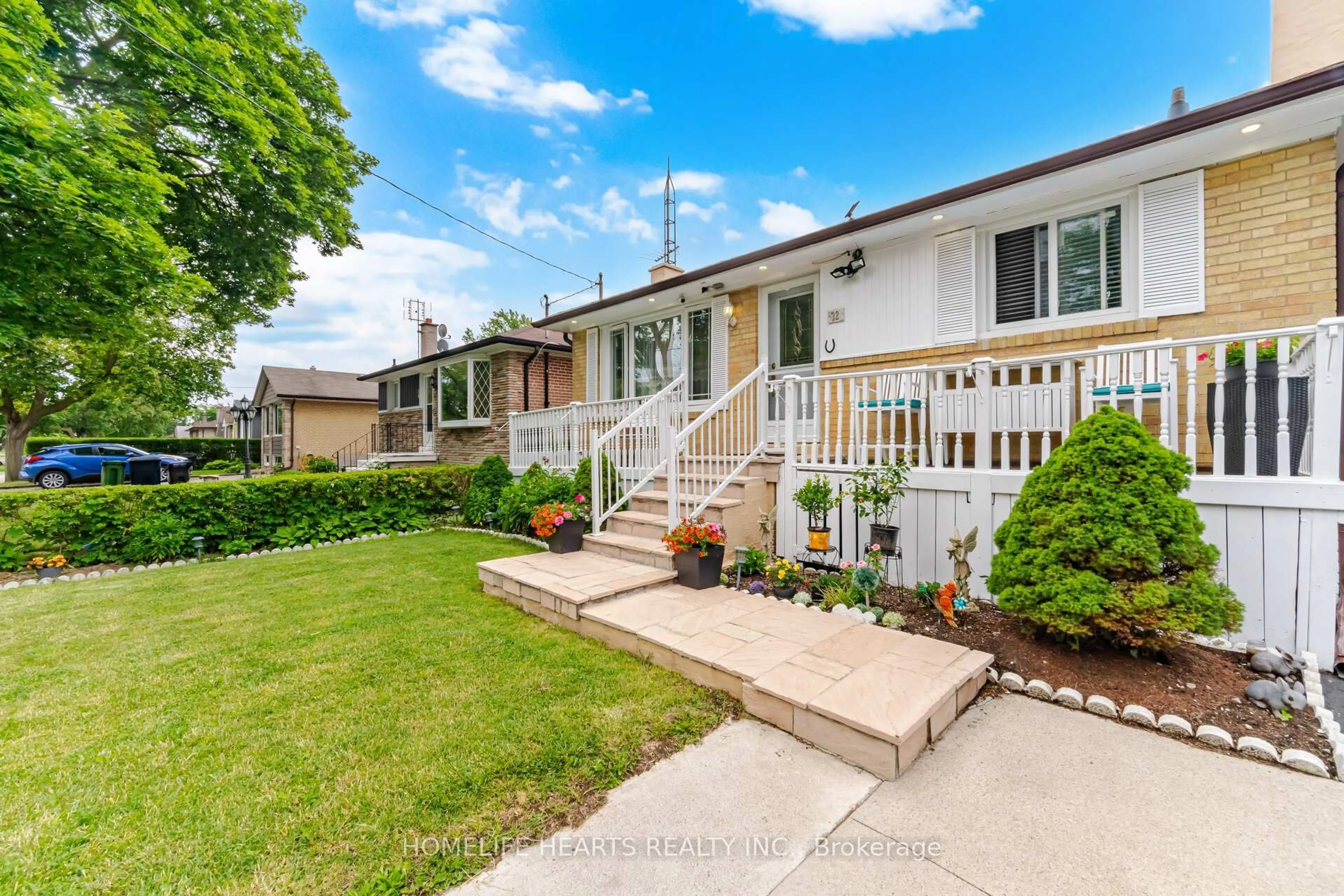 Home with vinyl exterior material, street for 32 Jansusie Rd, Toronto Ontario M9W 4V5