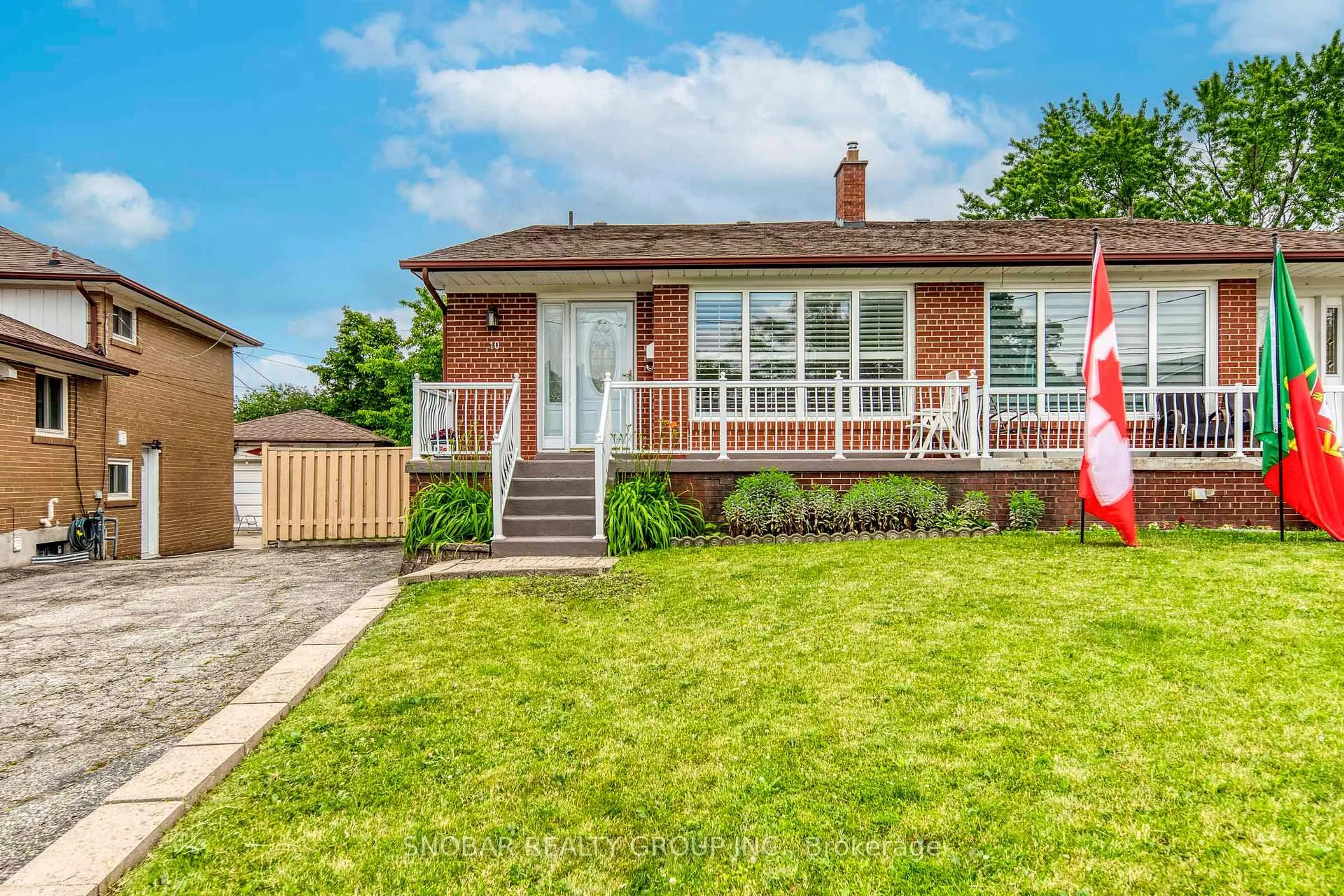 Home with brick exterior material, street for 10 Bemberg Crt, Toronto Ontario M9W 3V5