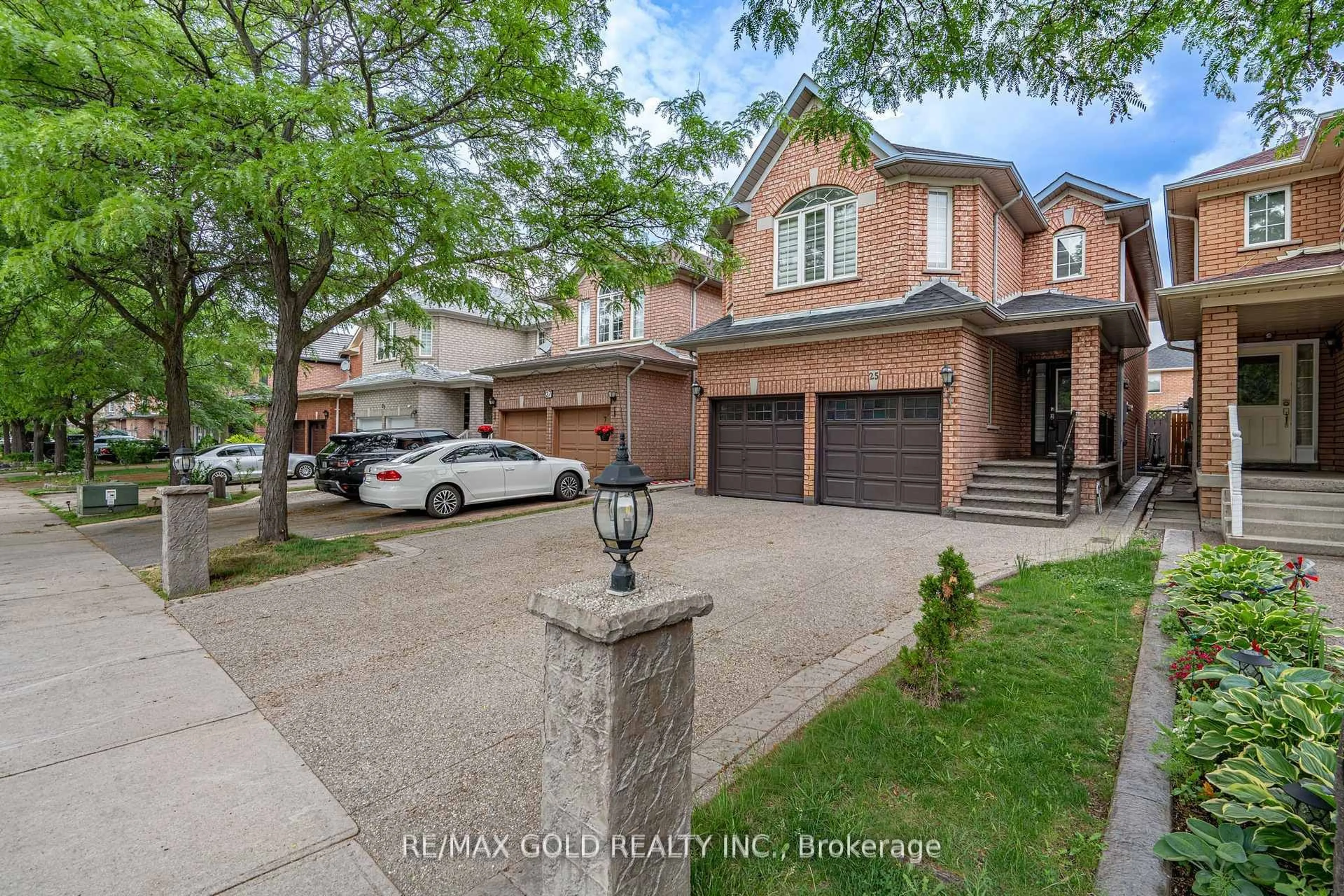 Home with brick exterior material, street for 25 Golden Eagle Rd, Brampton Ontario L6R 1Z4
