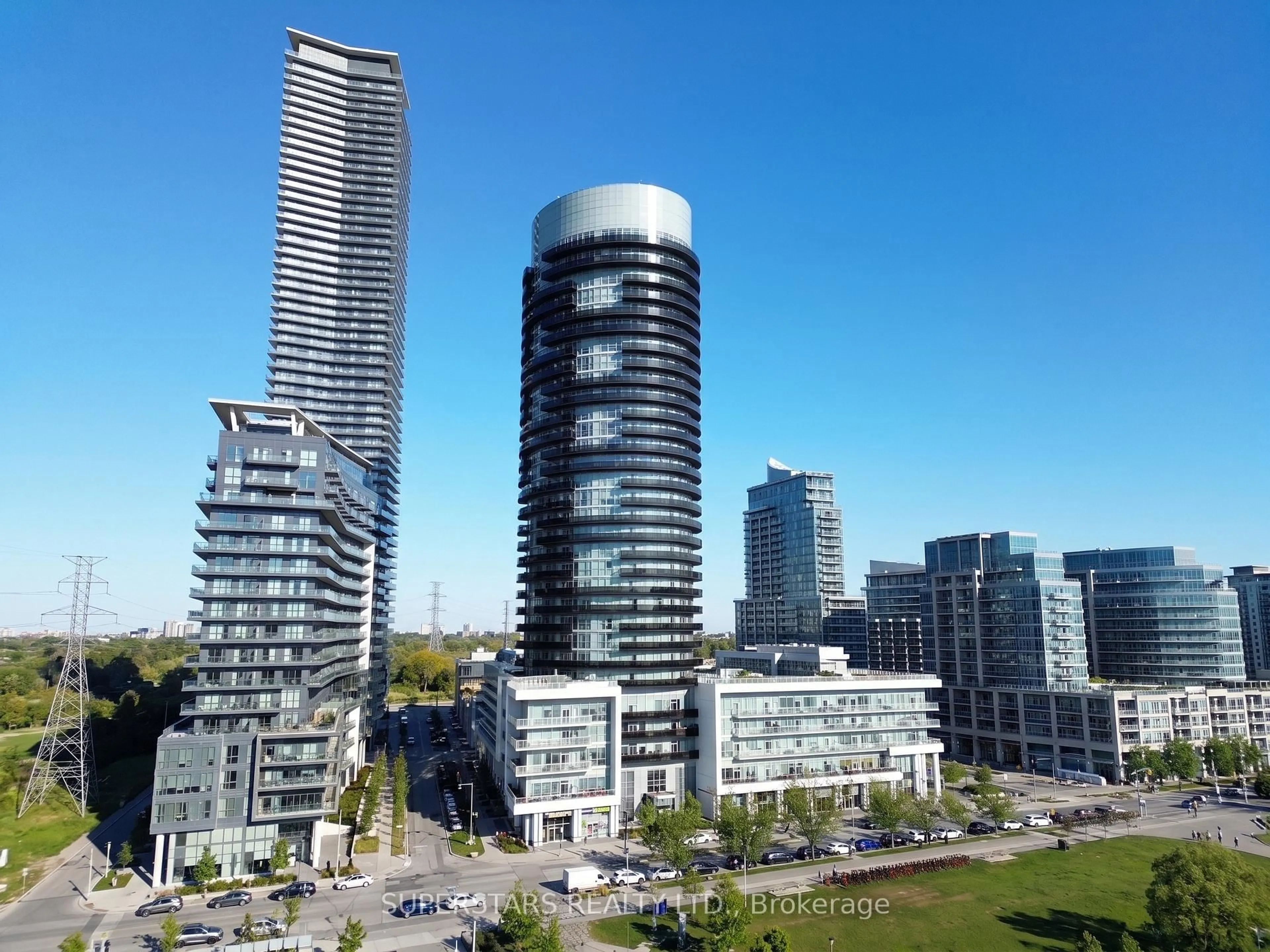 A pic from outside/outdoor area/front of a property/back of a property/a pic from drone, city buildings view from balcony for 80 Marine Parade Dr #2302, Toronto Ontario M8V 4B4