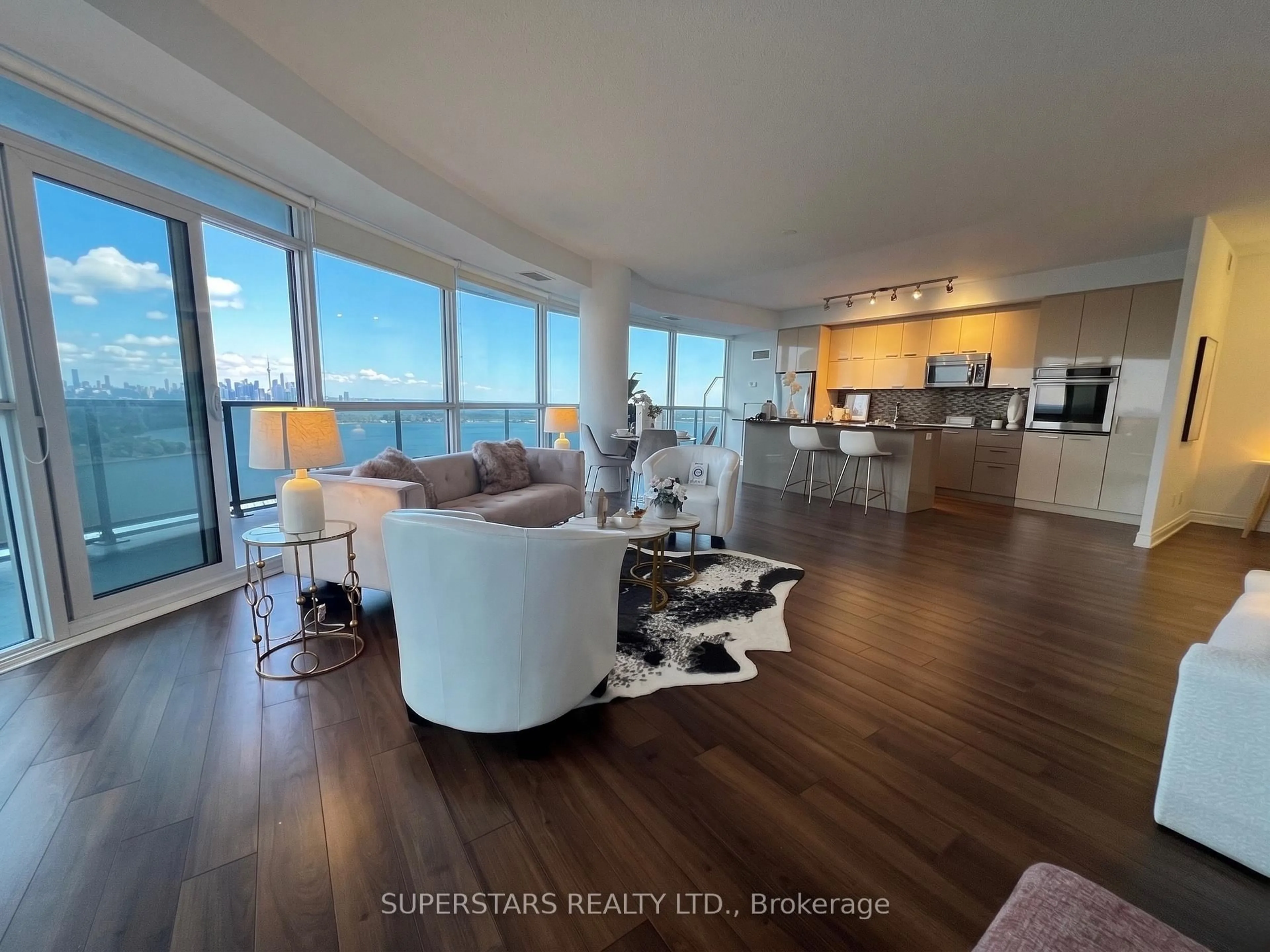 Living room with furniture, unknown for 80 Marine Parade Dr #2302, Toronto Ontario M8V 4B4