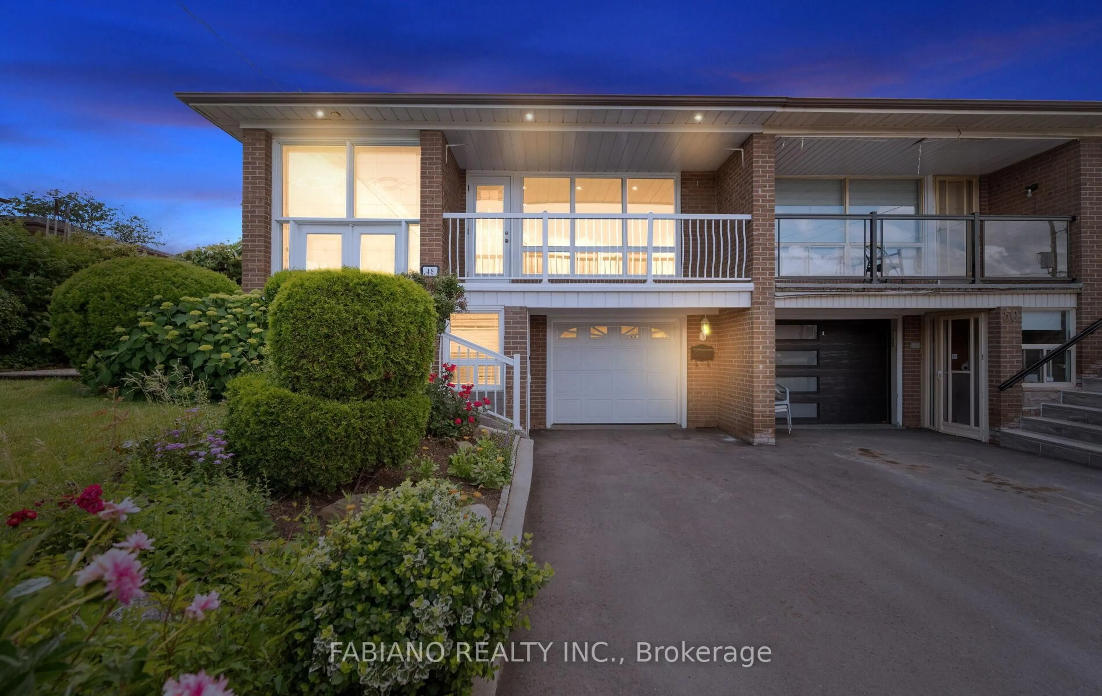 A pic from outside/outdoor area/front of a property/back of a property/a pic from drone, water/lake/river/ocean view for 48 Sorlyn Ave, Toronto Ontario M6L 1H8