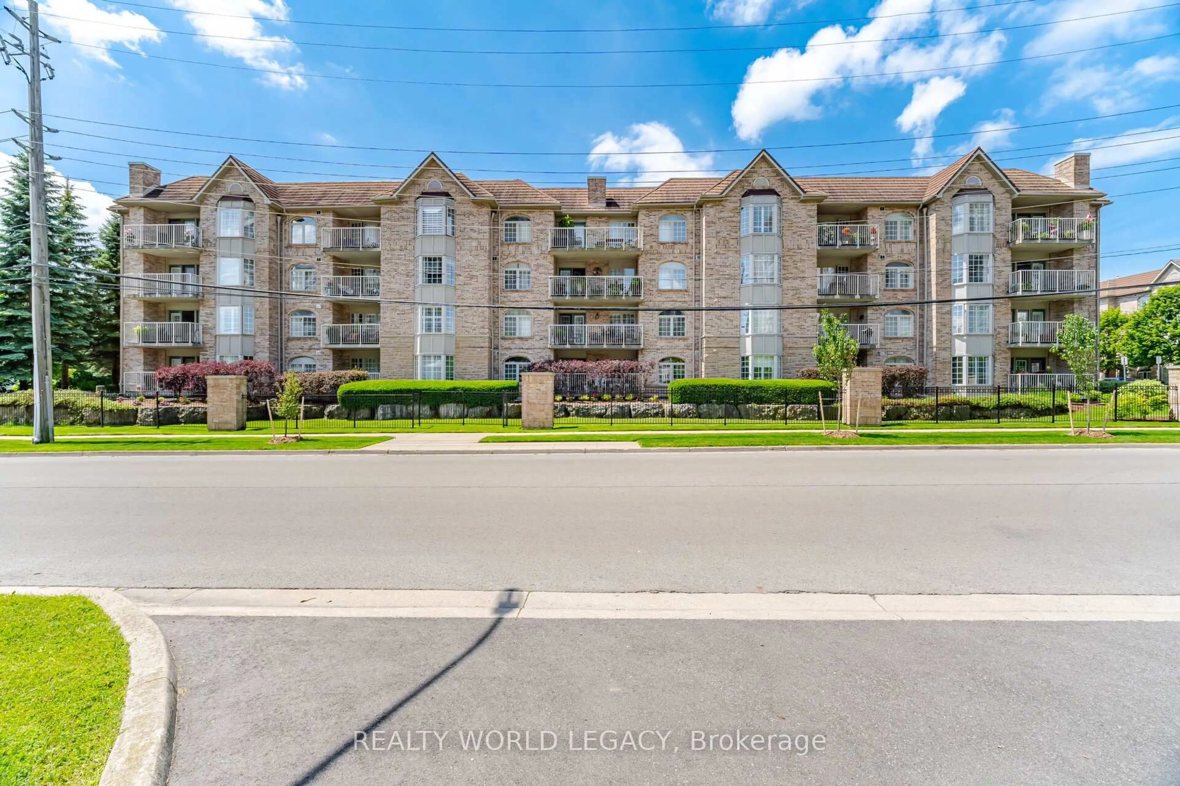 A pic from outside/outdoor area/front of a property/back of a property/a pic from drone, water/lake/river/ocean view for 216 Plains Rd #F301, Burlington Ontario L7T 4K8