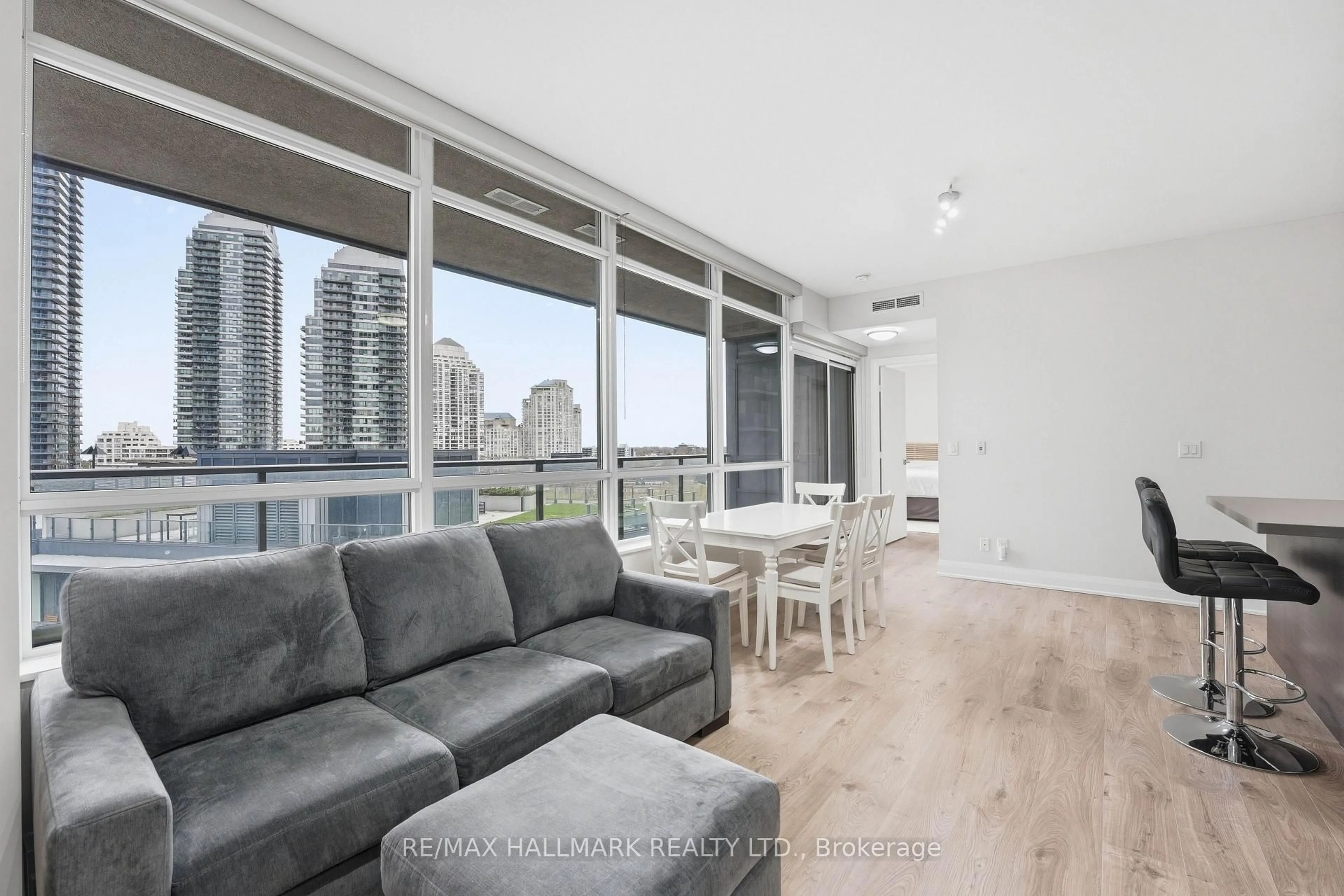 Living room with furniture, unknown for 36 Park Lawn Rd #710, Toronto Ontario M8Y 0E5