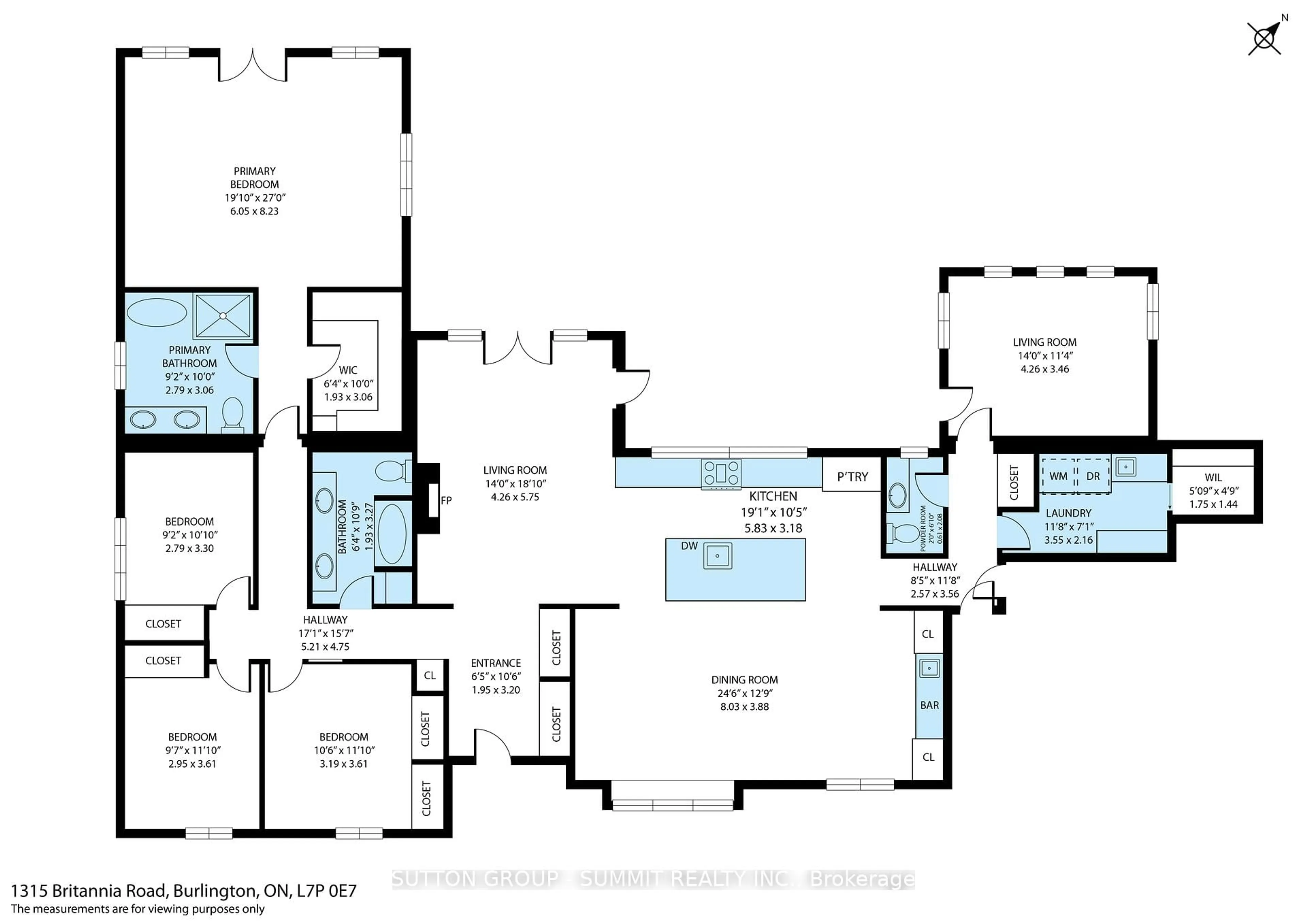 Floor plan for 1315 Britannia Rd, Burlington Ontario L7P 0E7