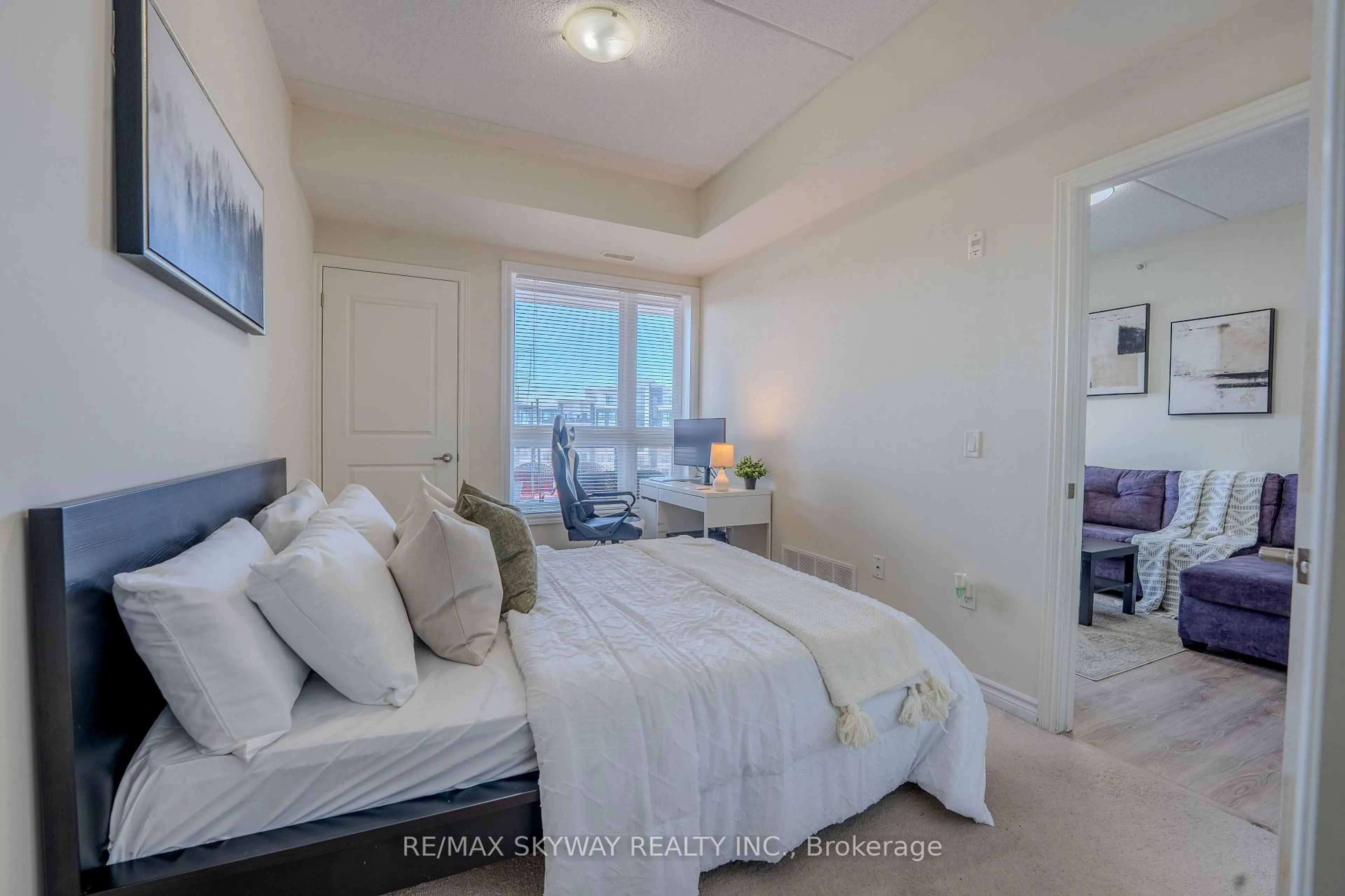 Bedroom with bed, unknown for 640 Sauve St #420, Milton Ontario L9T 9A7