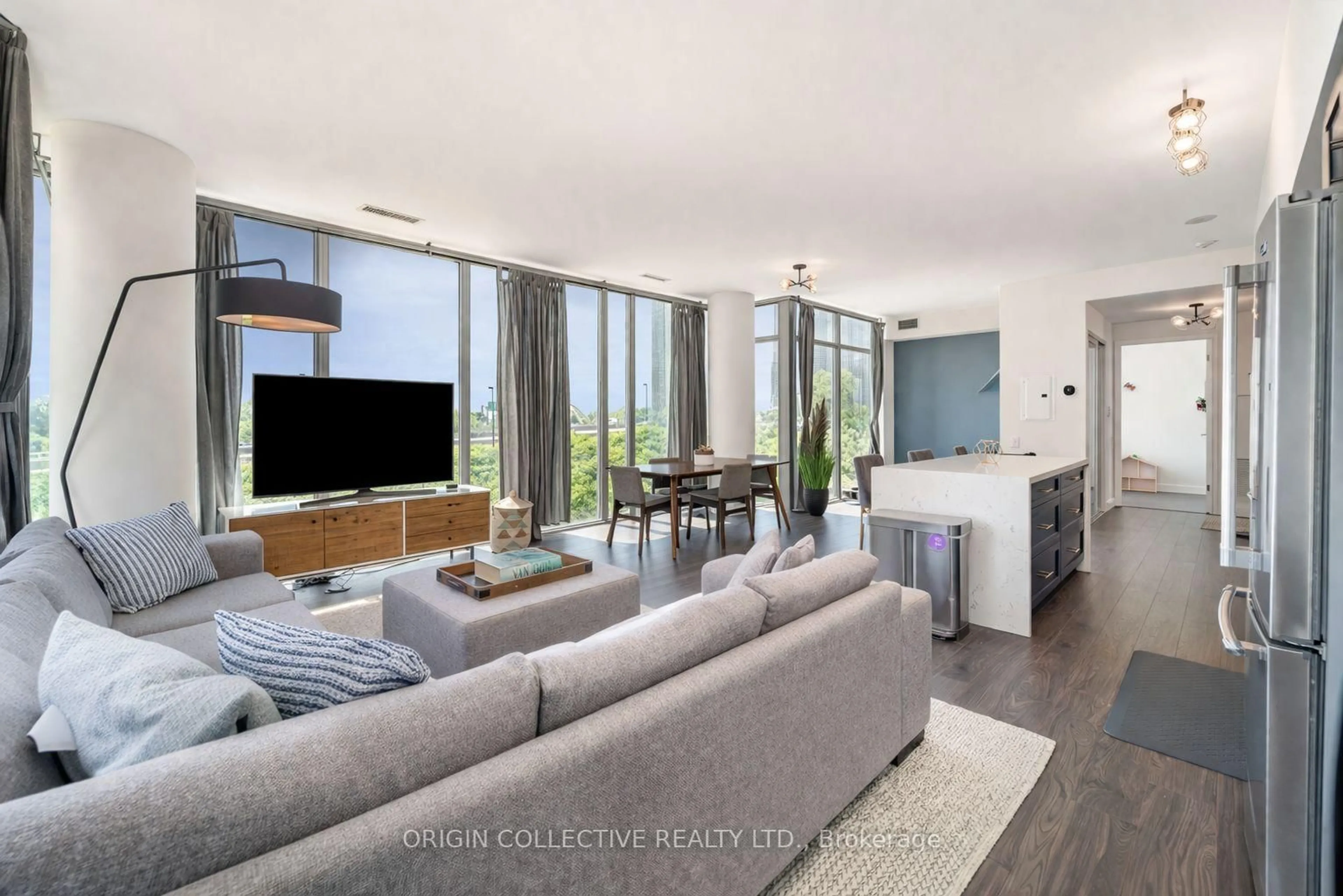 Living room with furniture, unknown for 105 The Queensway Ave #302, Toronto Ontario M6S 5B5