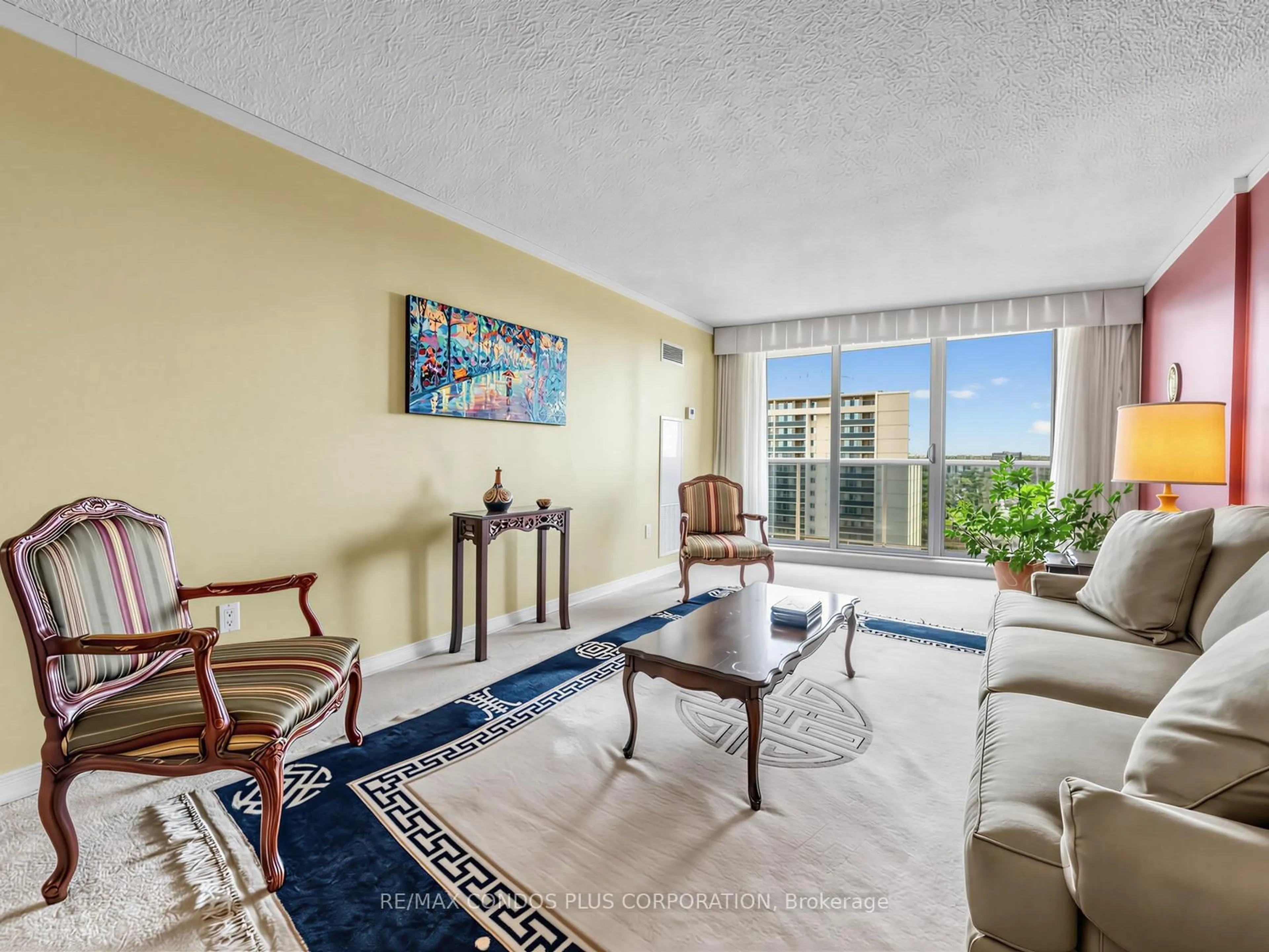 Living room with furniture, unknown for 299 Mill Rd #1903, Toronto Ontario M9C 4V9