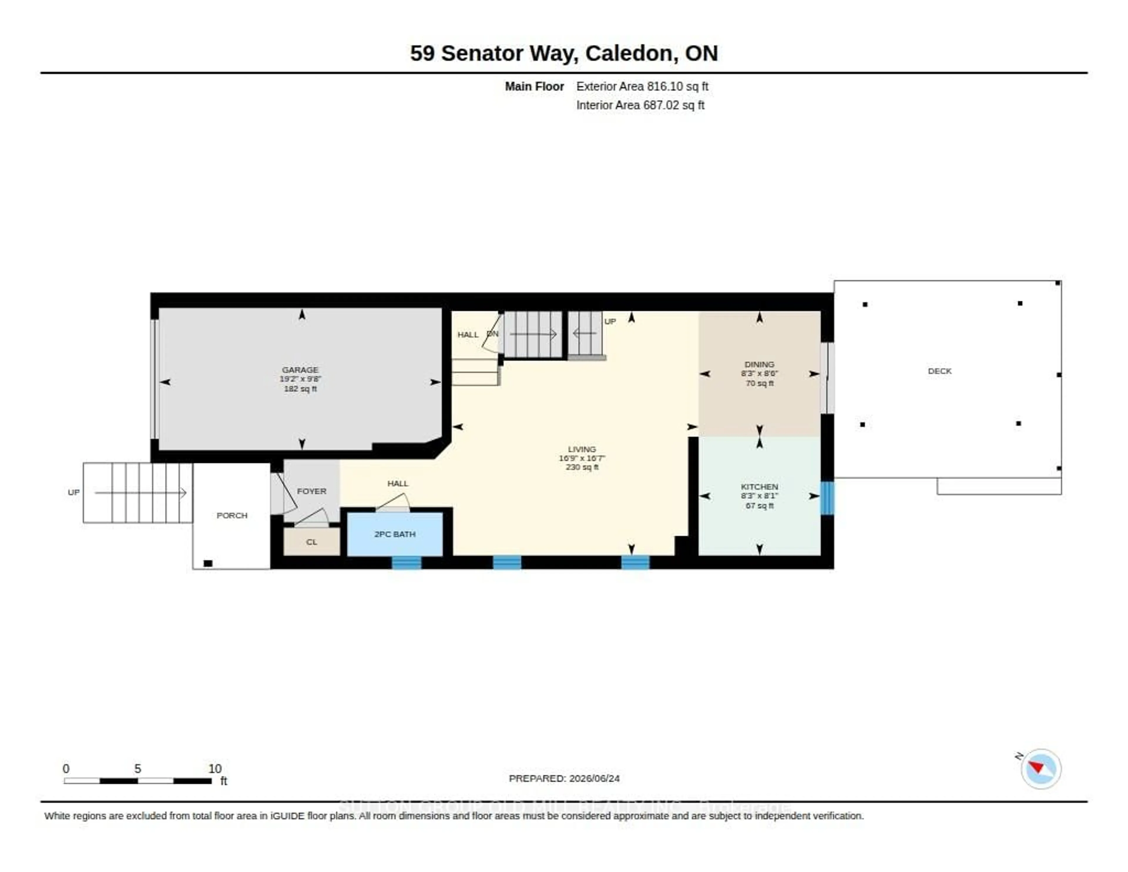 Floor plan for 59 Senator Way, Caledon Ontario L7E 2R9