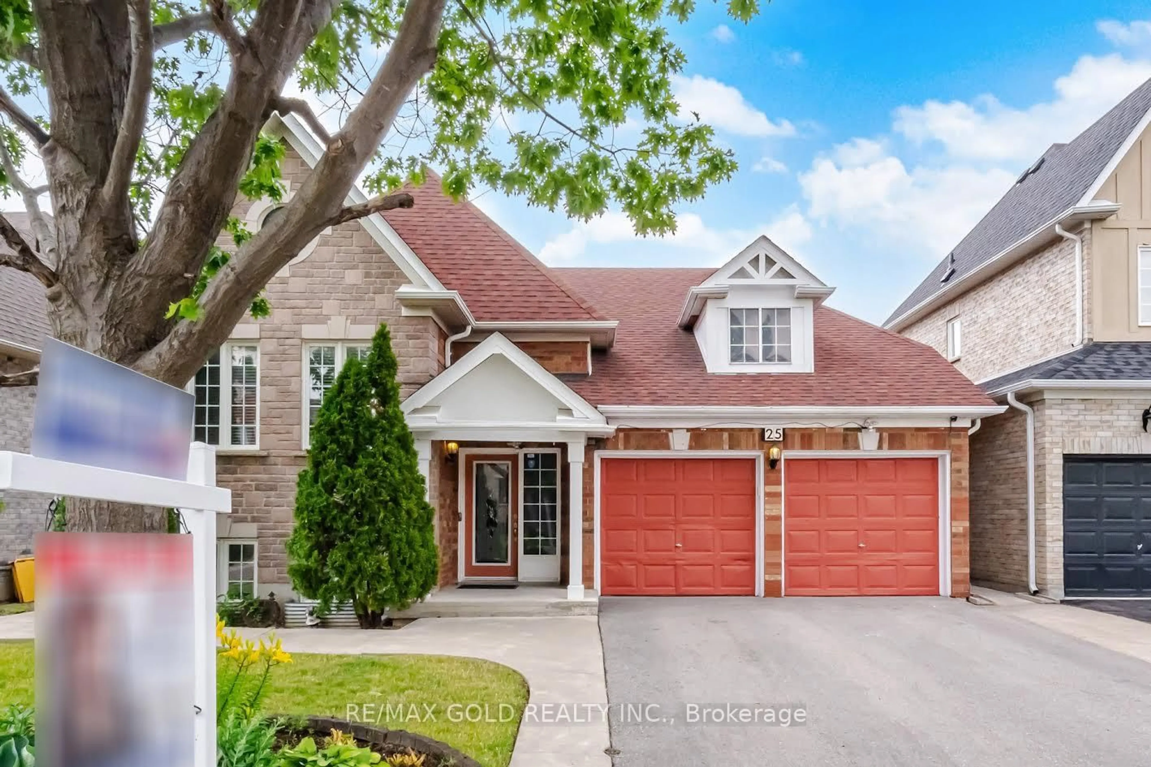 Home with brick exterior material, street for 25 Treeline Blvd, Brampton Ontario L6P 1C5