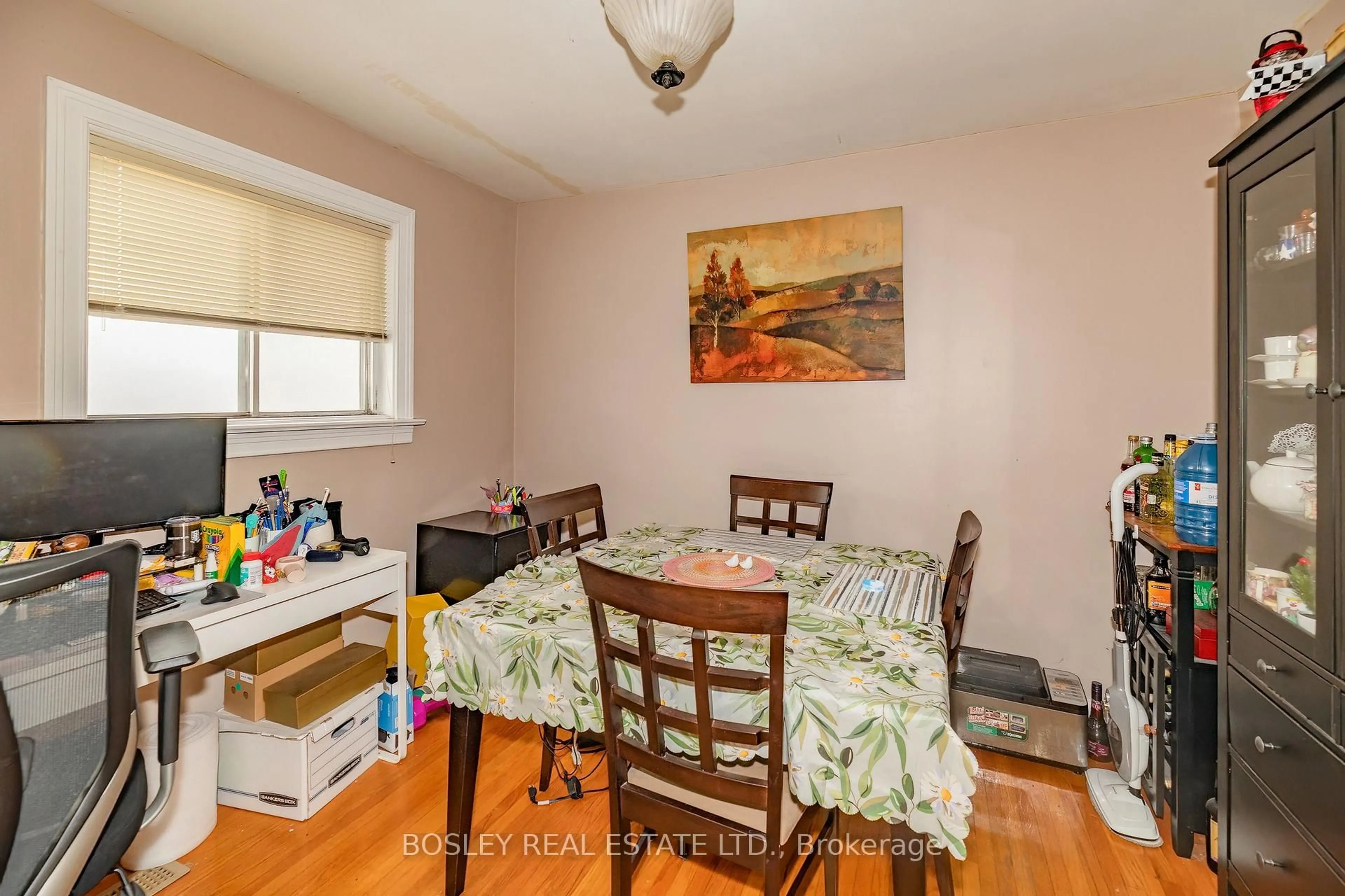 Dining room, wood/laminate floor for 6 Boyd Ave, Toronto Ontario M9N 2C7