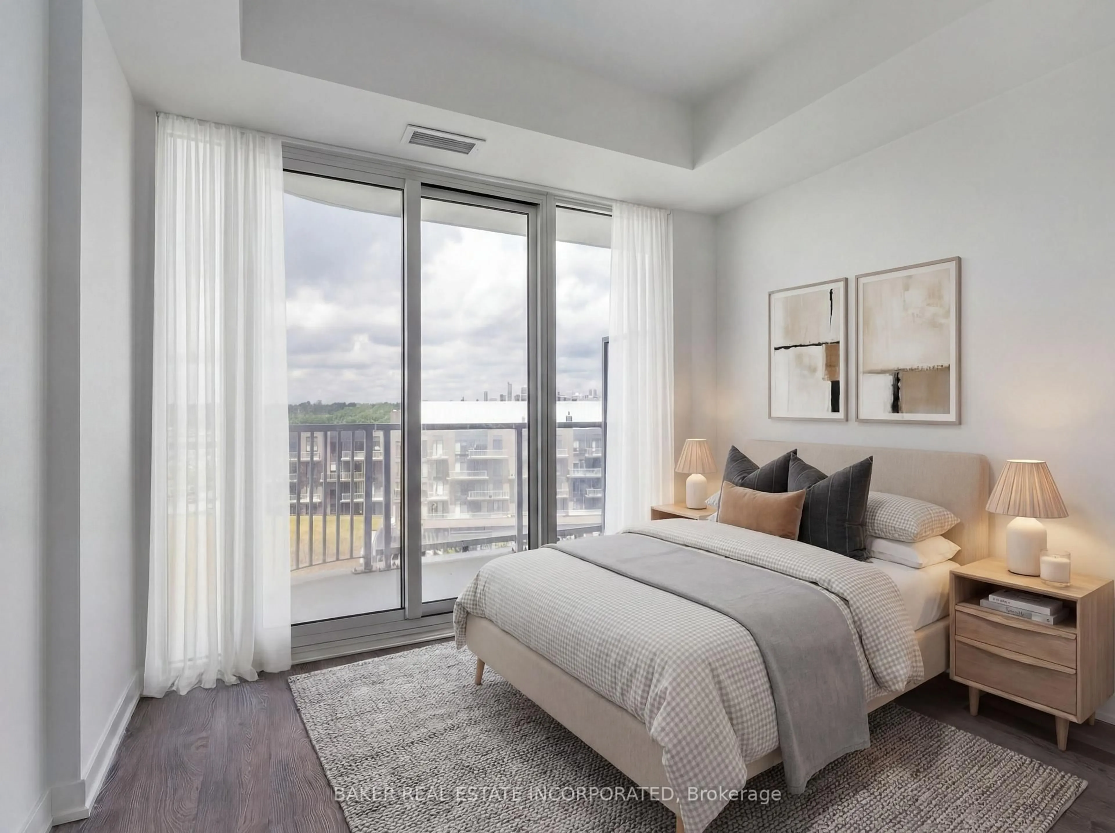 Bedroom with bed, unknown for 220 Missinnihe Way #717, Mississauga Ontario L5H 0A9