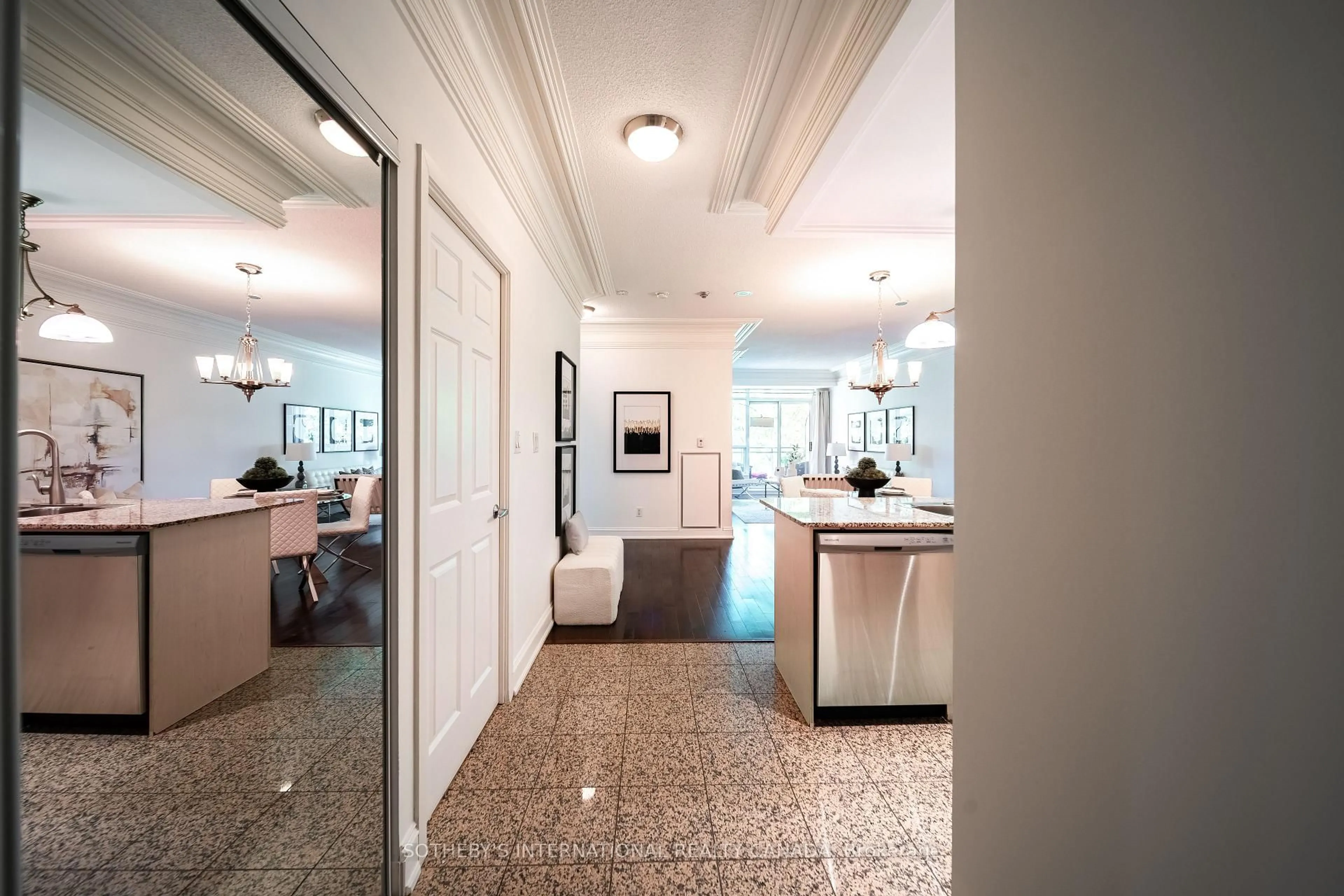Indoor foyer for 80 Palace Pier Crt #302, Toronto Ontario M8V 4C1