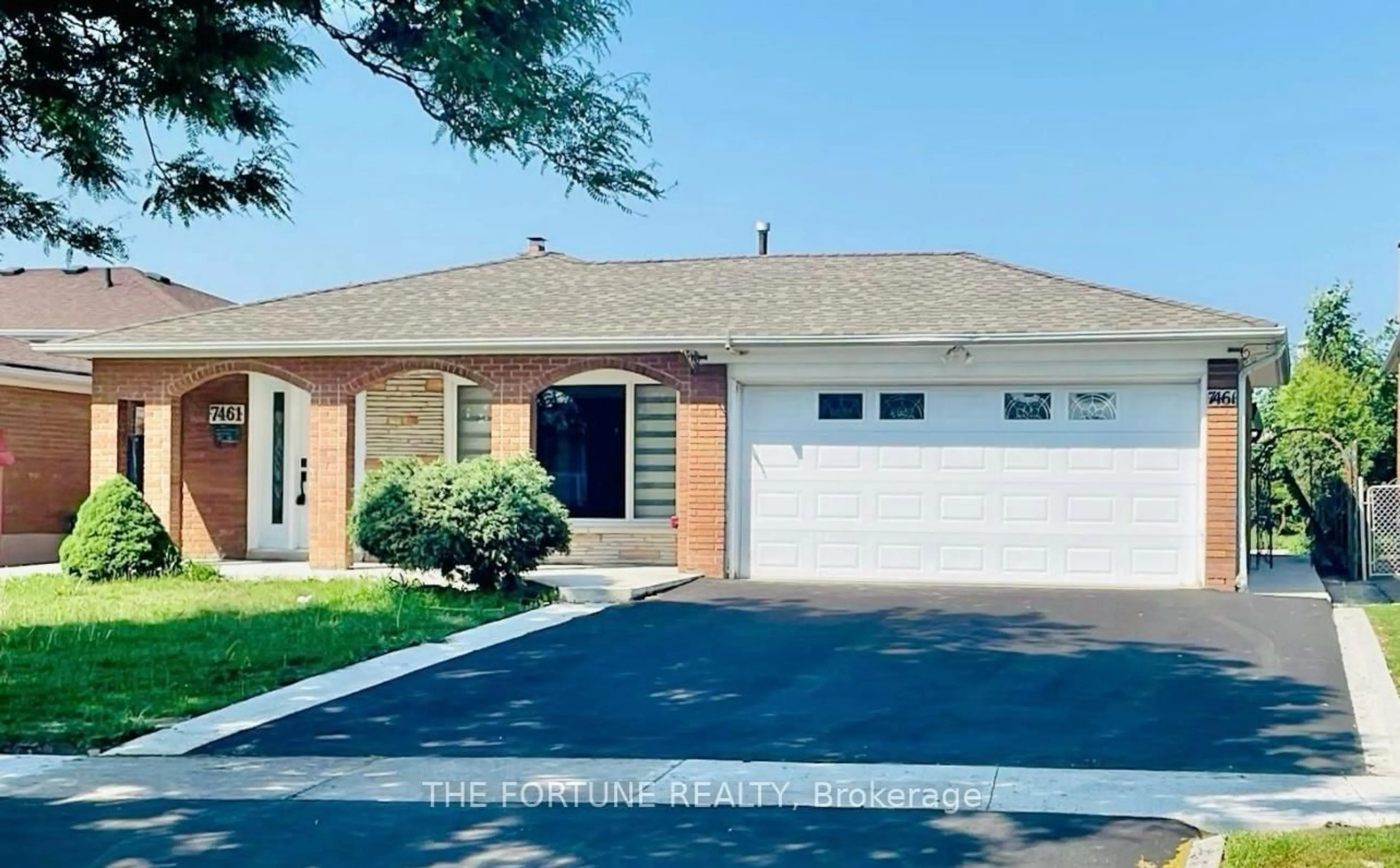 Home with brick exterior material, street for 7461 Netherwood Rd, Mississauga Ontario L4T 2N7