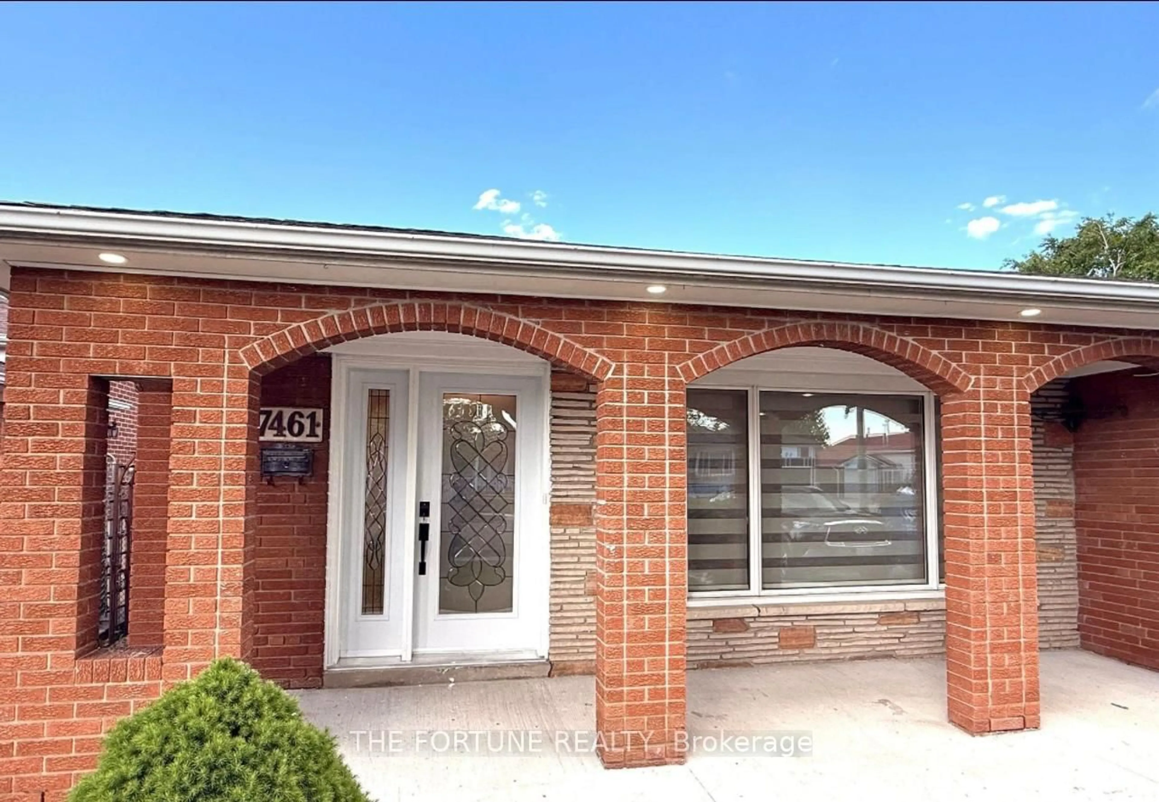 Home with brick exterior material, street for 7461 Netherwood Rd, Mississauga Ontario L4T 2N7