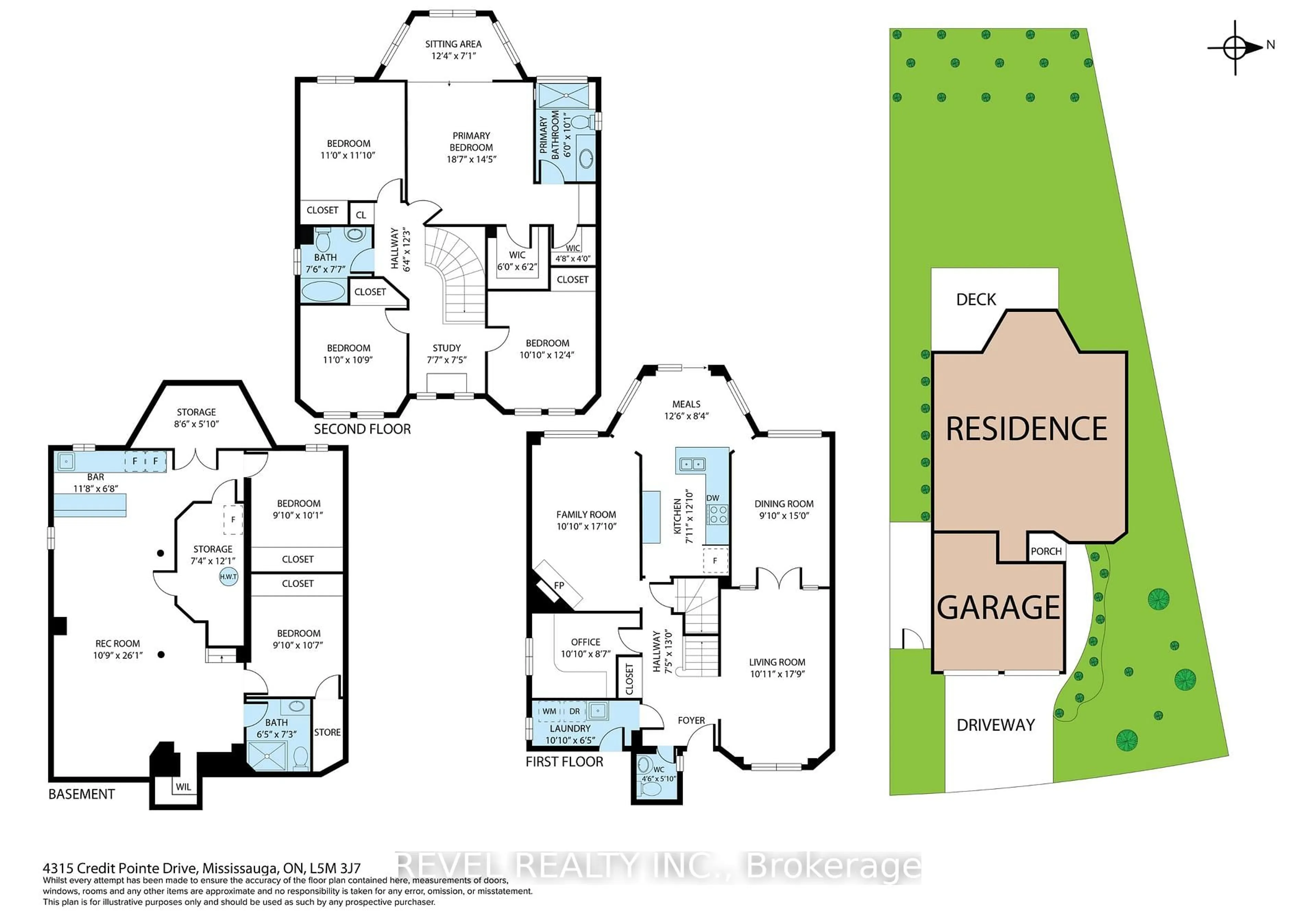 Floor plan for 4315 Credit Pointe Dr, Mississauga Ontario L5M 3J8