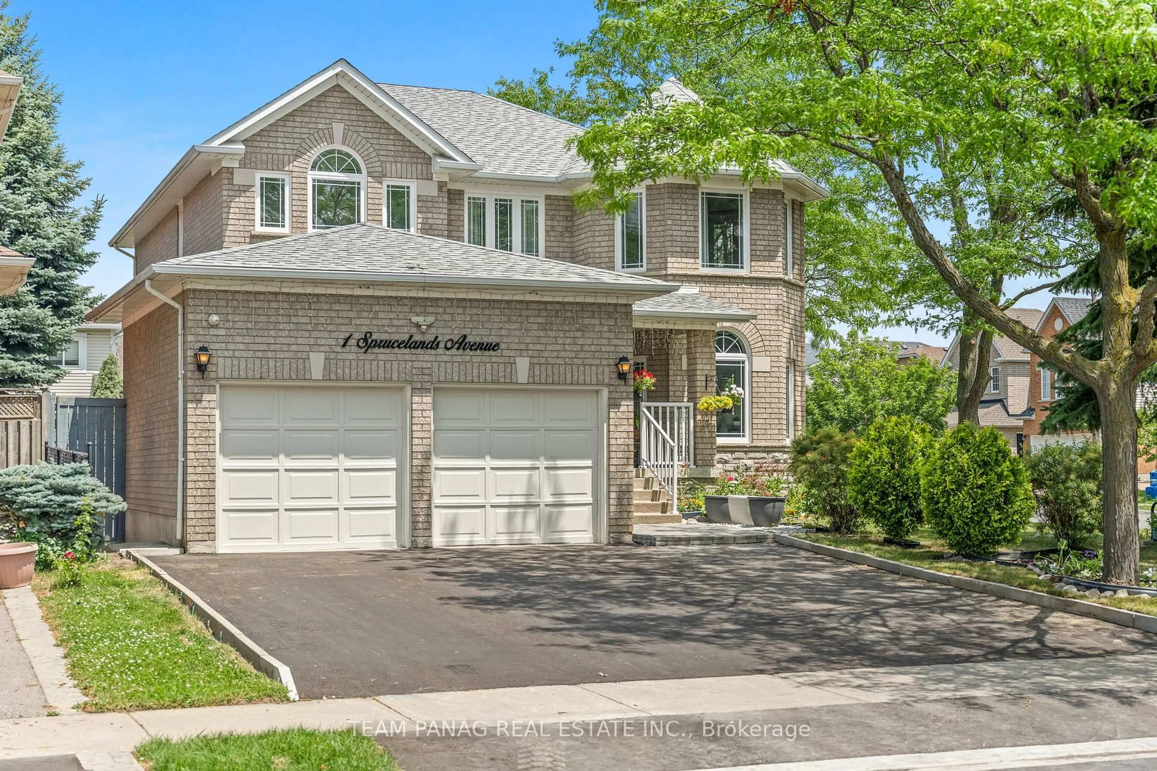 Home with brick exterior material, street for 1 Sprucelands Ave, Brampton Ontario L6R 1M5