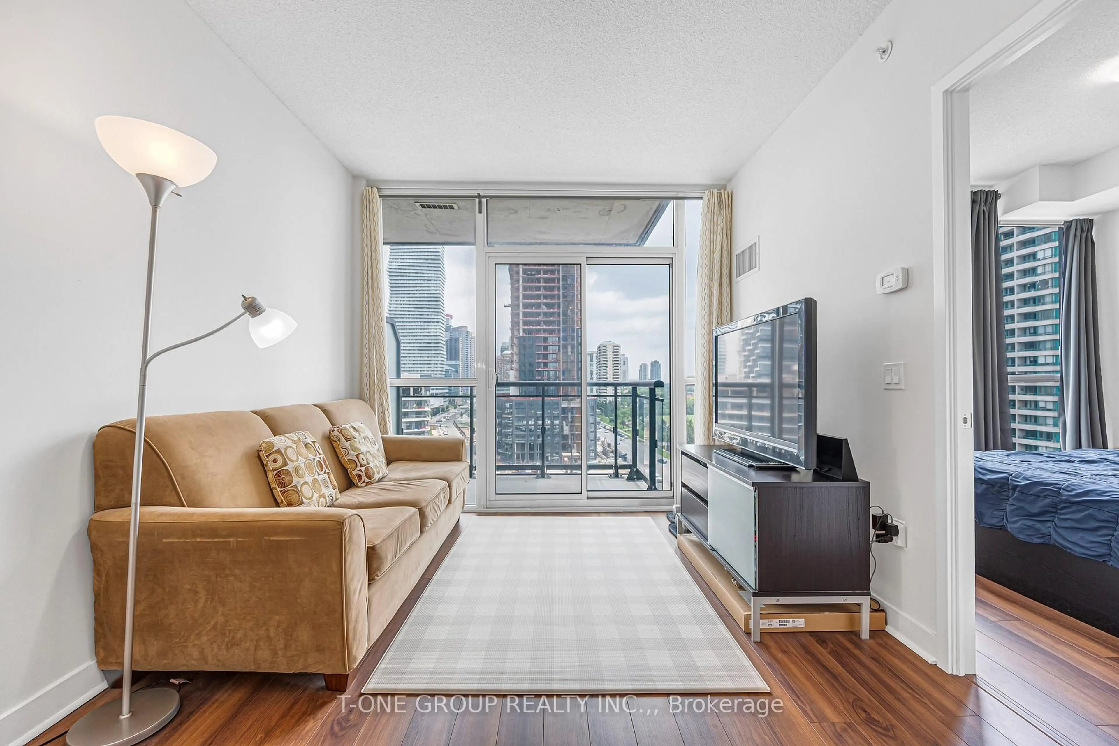Living room with furniture, unknown for 3975 Grand Park Dr #801, Mississauga Ontario L5B 0K4
