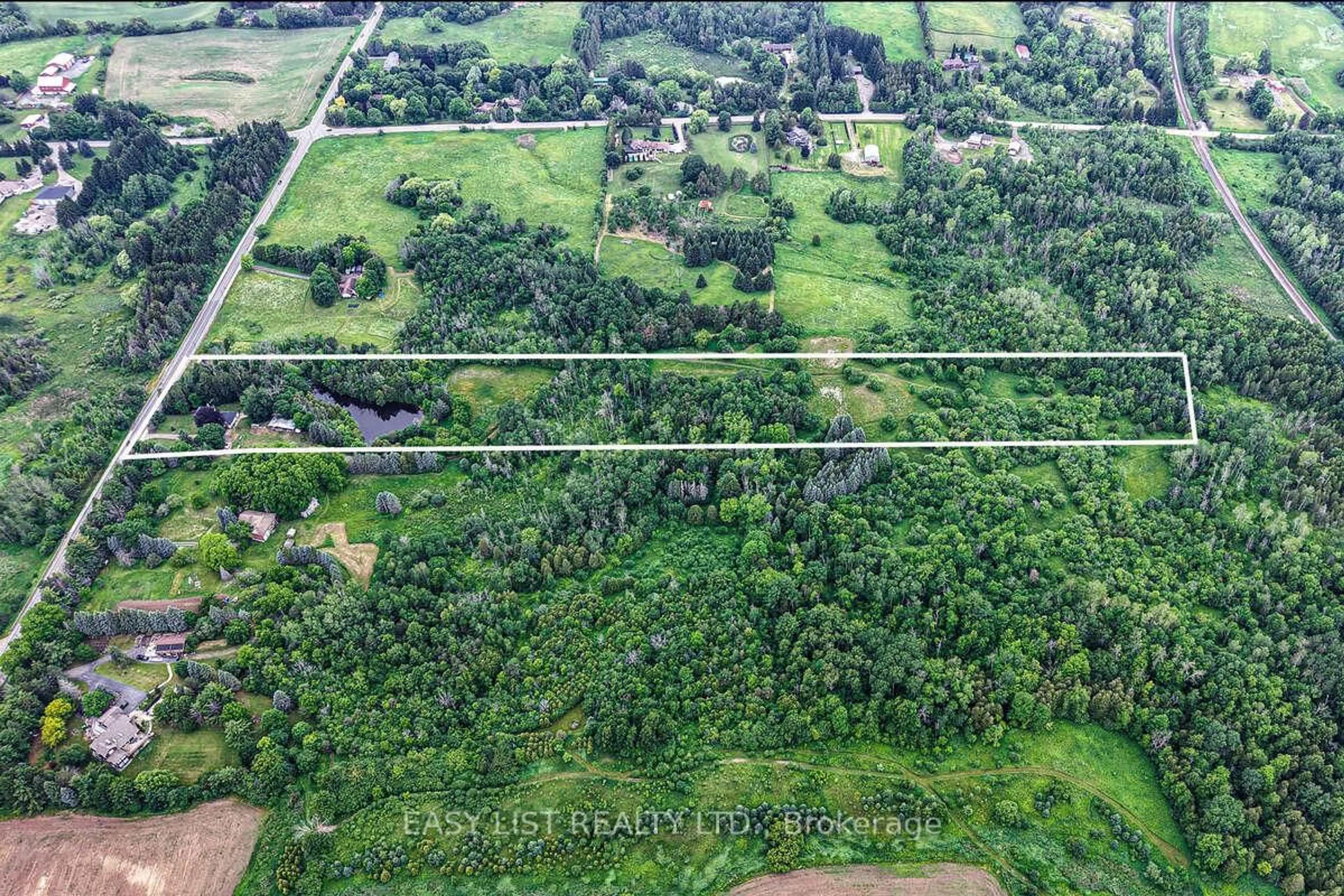 A pic from outside/outdoor area/front of a property/back of a property/a pic from drone, forest/trees view for 14877 The Gore Rd, Caledon Ontario L7E 0X1