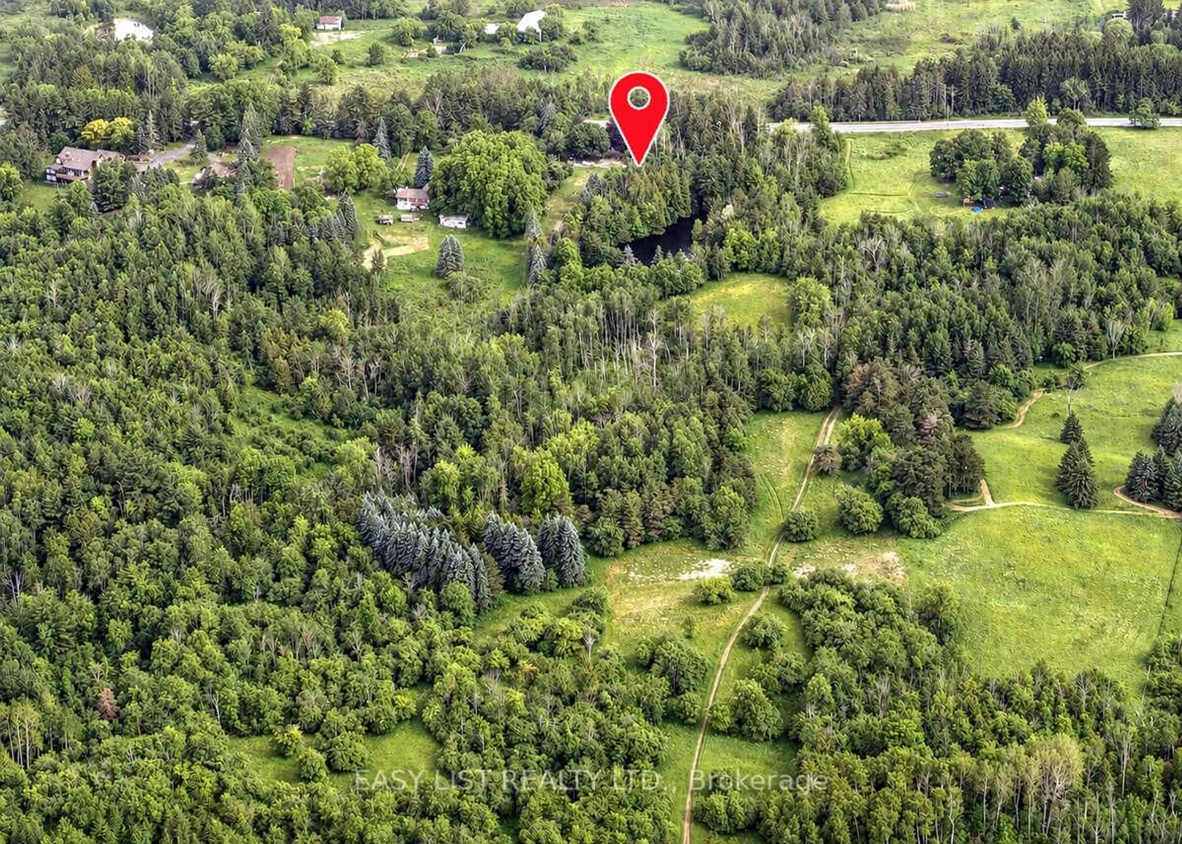 A pic from outside/outdoor area/front of a property/back of a property/a pic from drone, forest/trees view for 14877 The Gore Rd, Caledon Ontario L7E 0X1