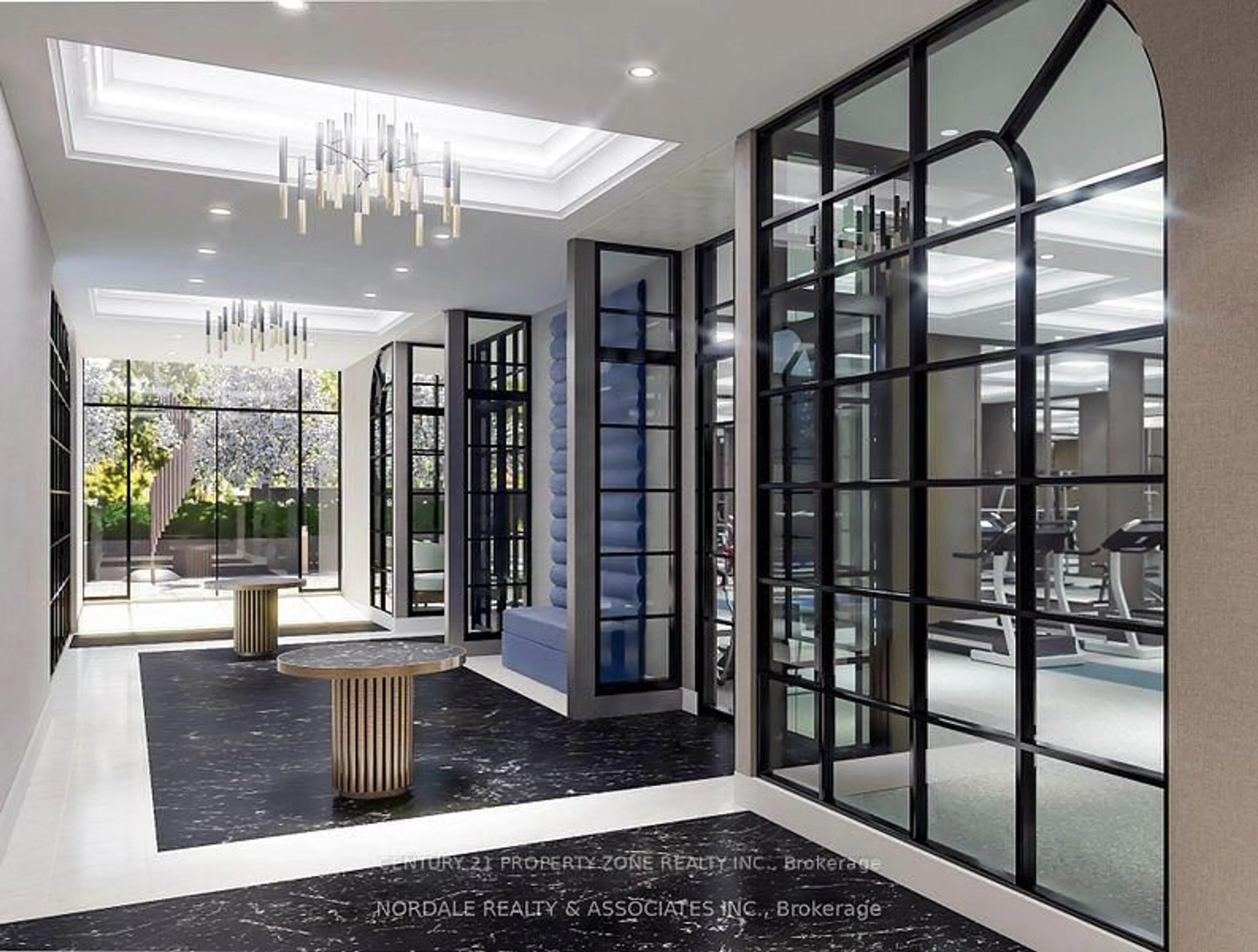 Indoor foyer for 2450 Bloor St #601, Toronto Ontario M6S 1R2