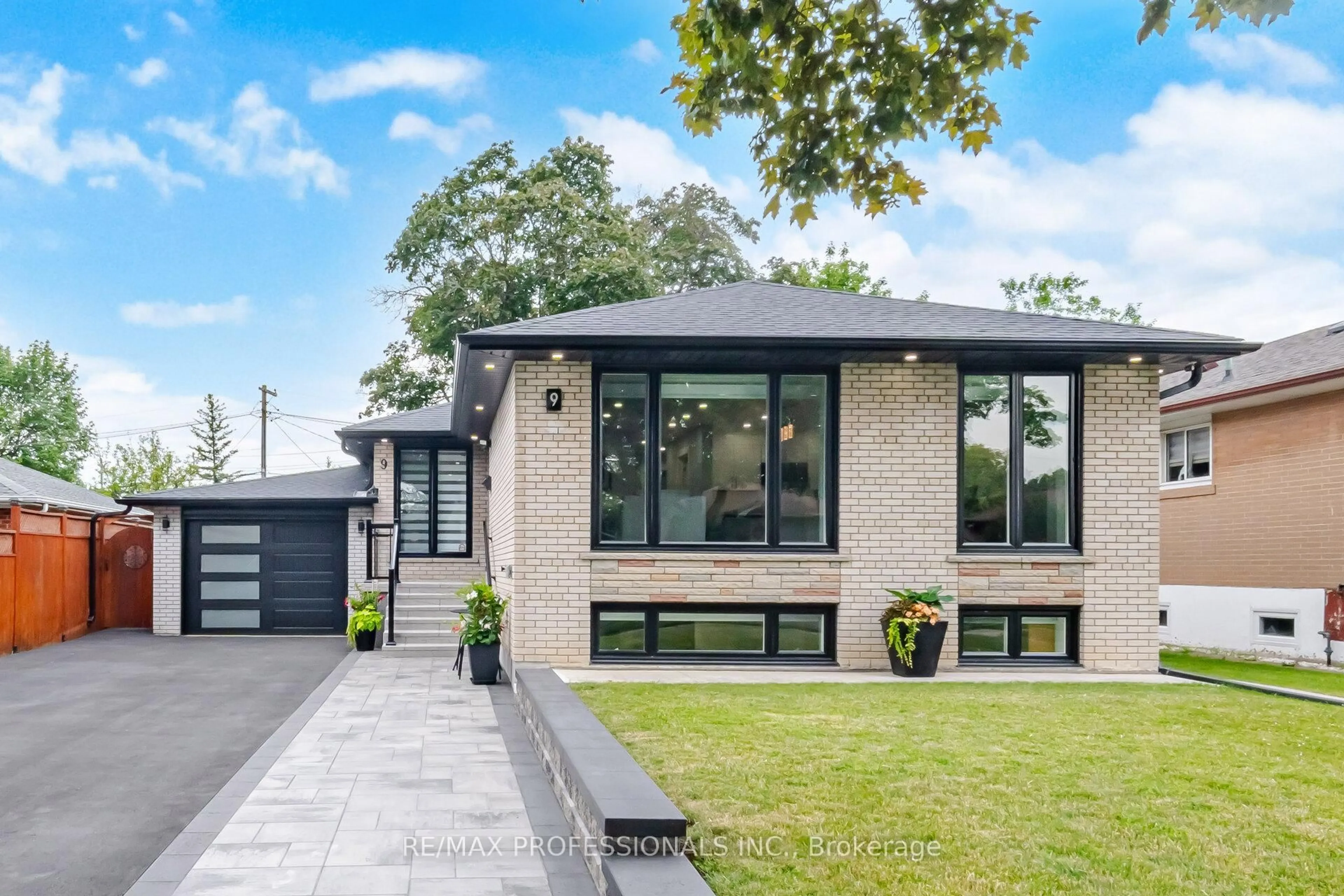 Home with brick exterior material, street for 9 Tynevale Dr, Toronto Ontario M9R 2B3