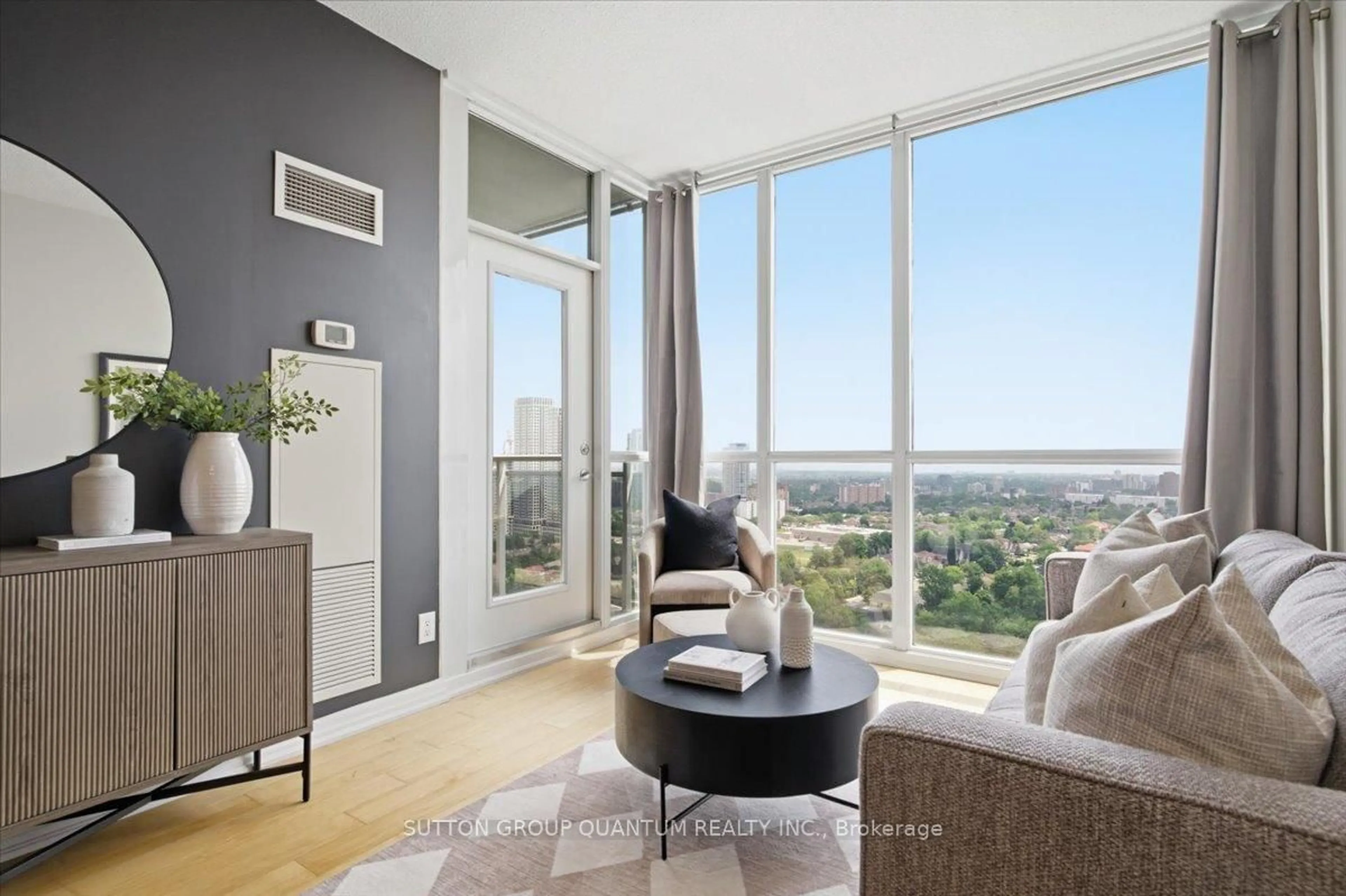 Living room with furniture, unknown for 223 Webb Dr #2203, Mississauga Ontario L5B 0E8