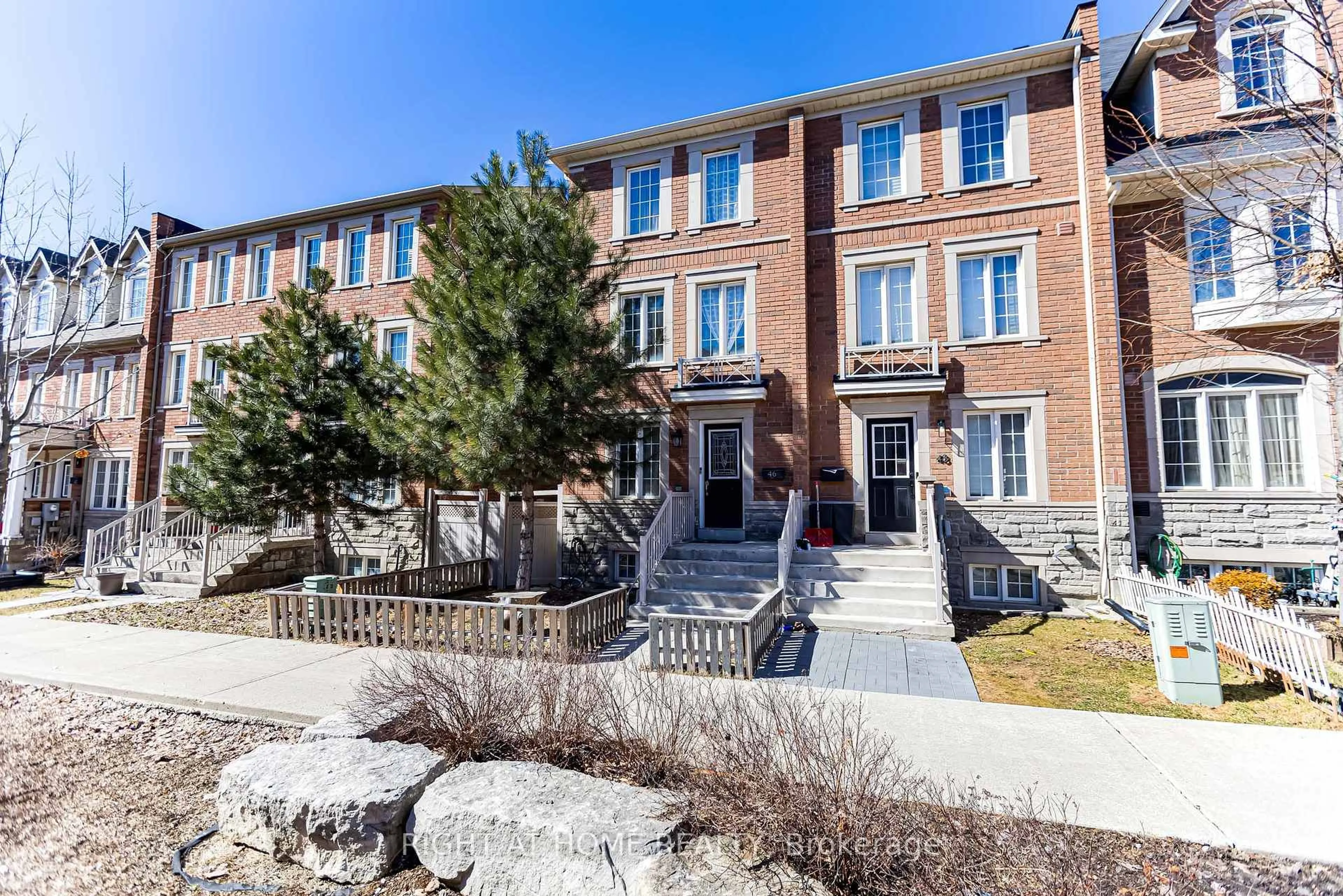 Home with brick exterior material, street for 46 Odoardo Di Santo Circ, Toronto Ontario M3L 0E7