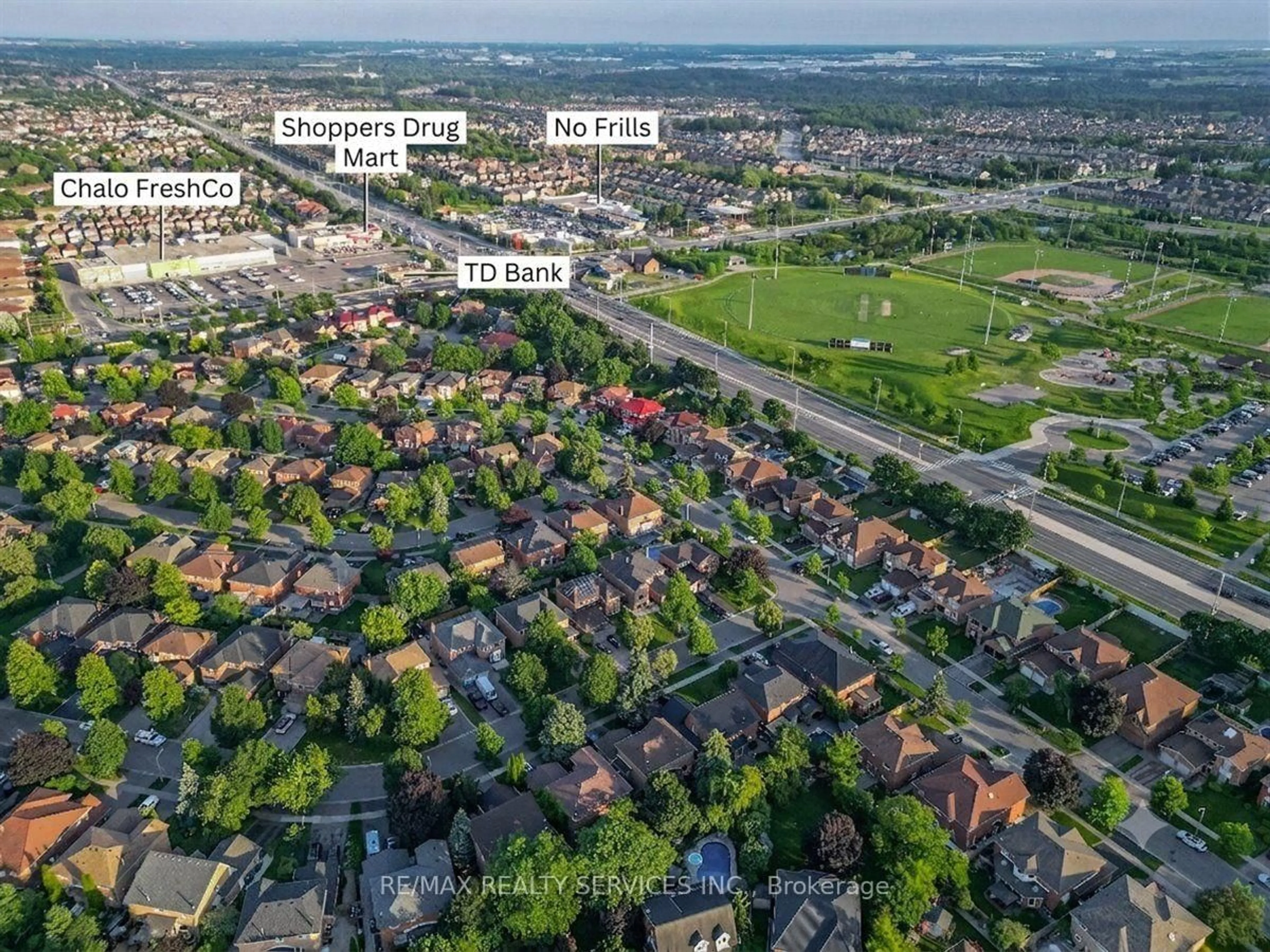 A pic from outside/outdoor area/front of a property/back of a property/a pic from drone, street for 13 CORKETT Dr, Brampton Ontario L6X 3H7