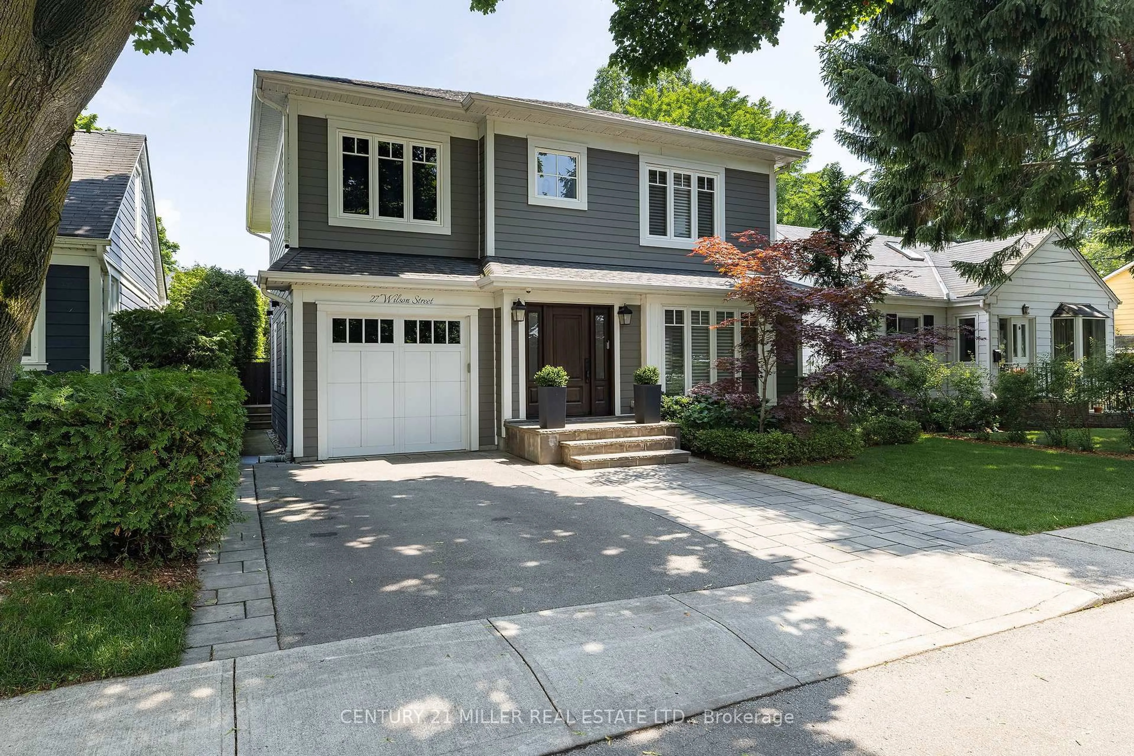 Home with brick exterior material, street for 27 Wilson St, Oakville Ontario L6K 3G2