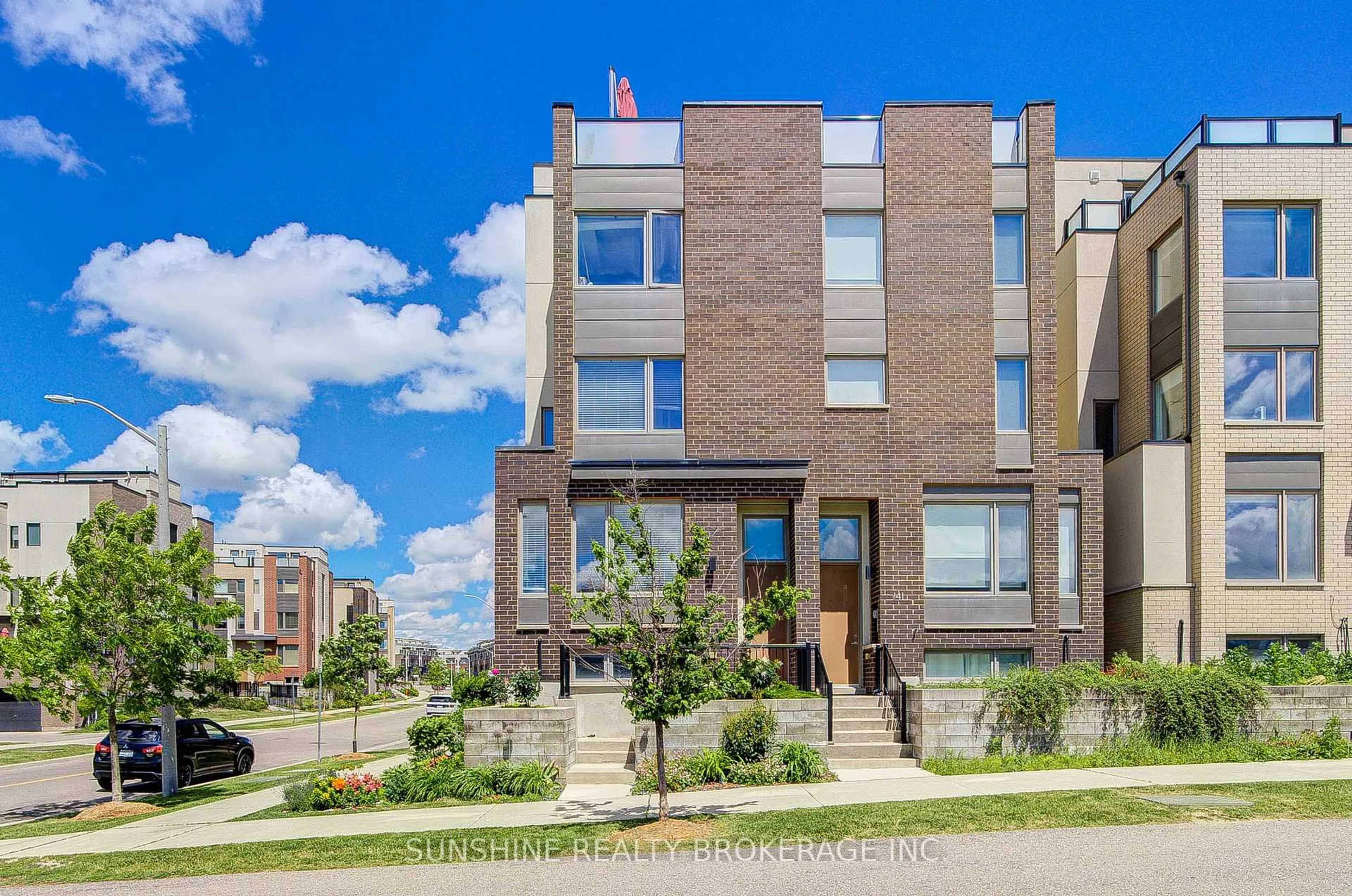 Home with brick exterior material, street for 143 Stanley Greene Blvd, Toronto Ontario M3K 0A5