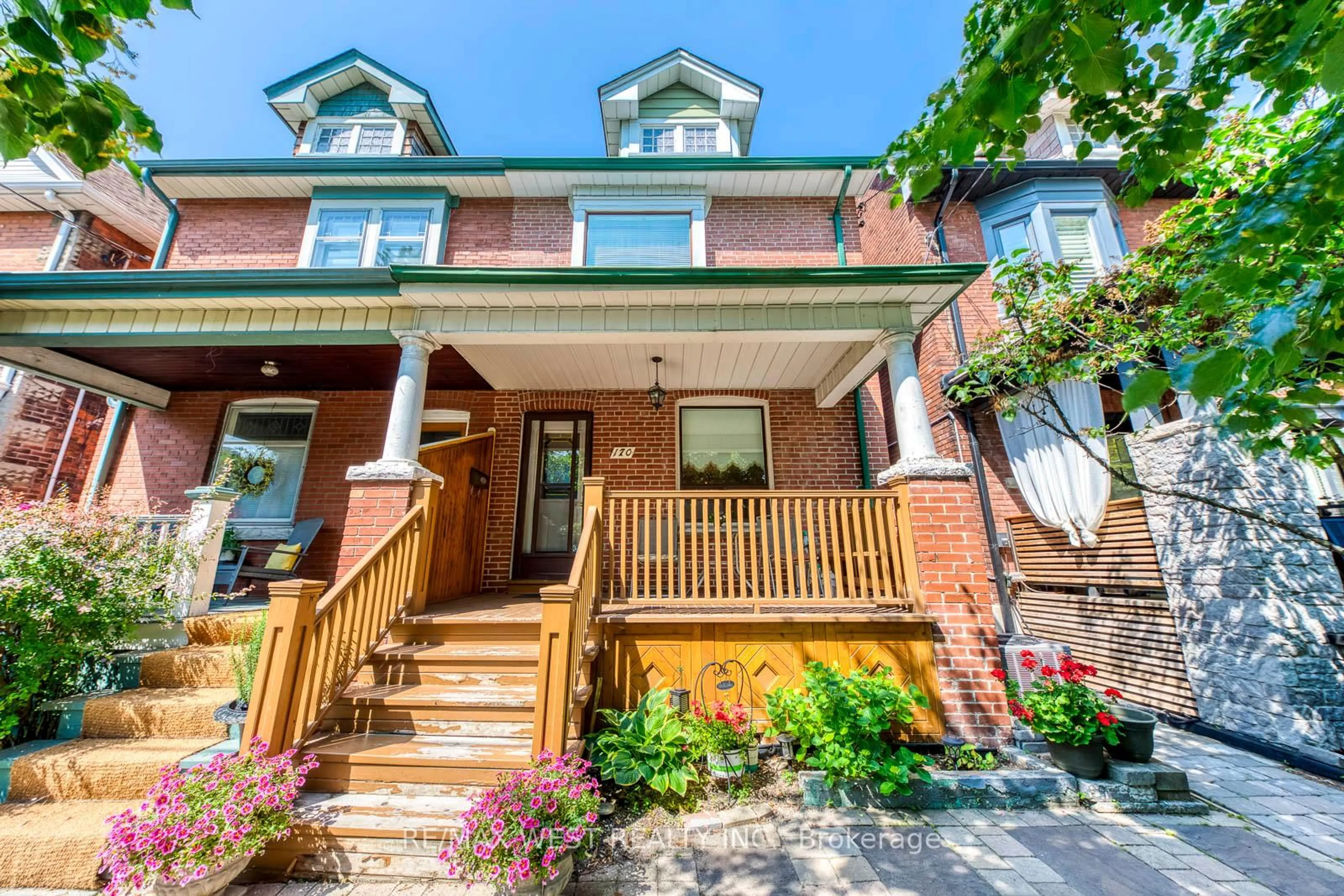 Home with brick exterior material, street for 170 Pacific Ave, Toronto Ontario M6P 2P5