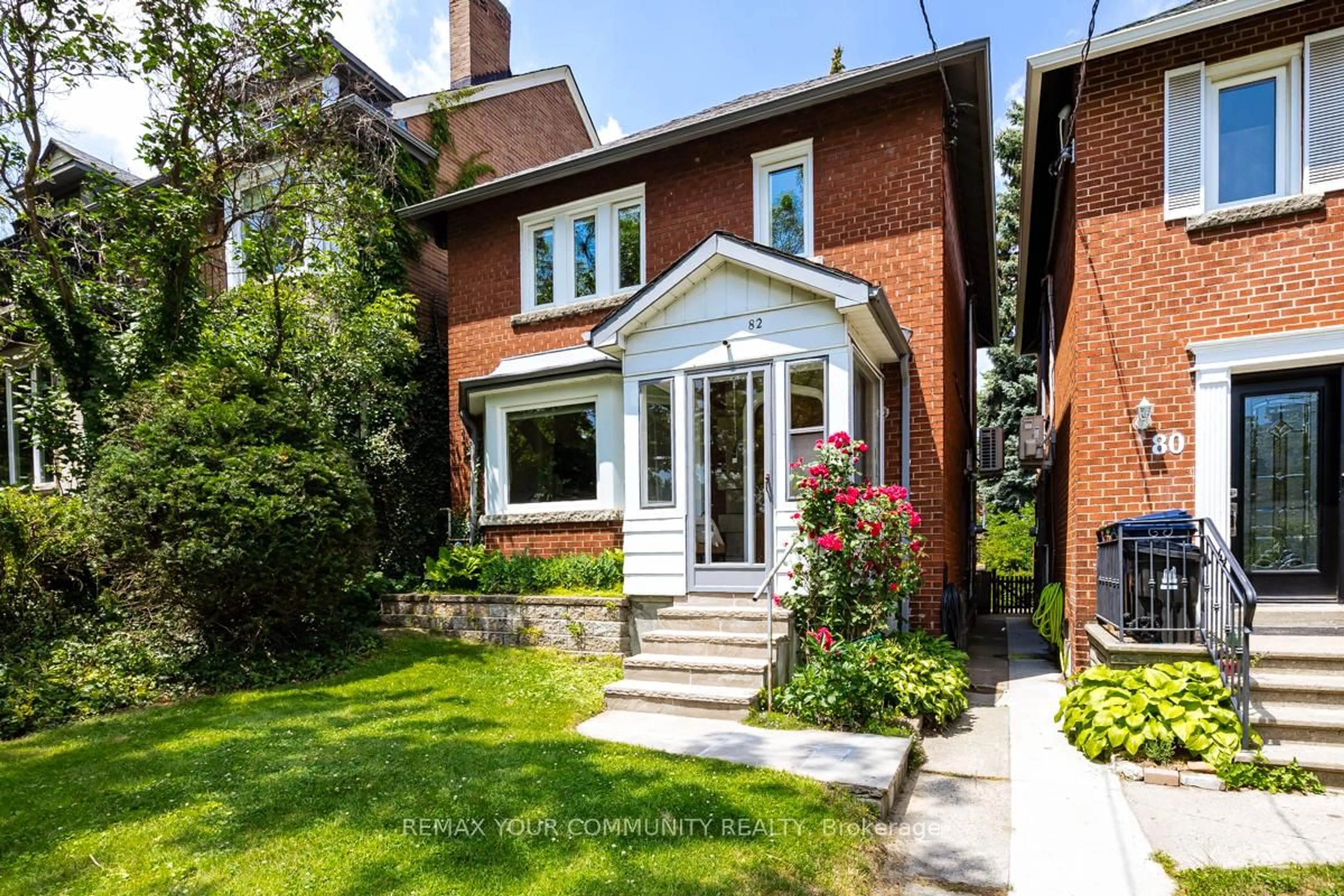 Home with brick exterior material, street for 82 Abbott Ave, Toronto Ontario M6P 1H6