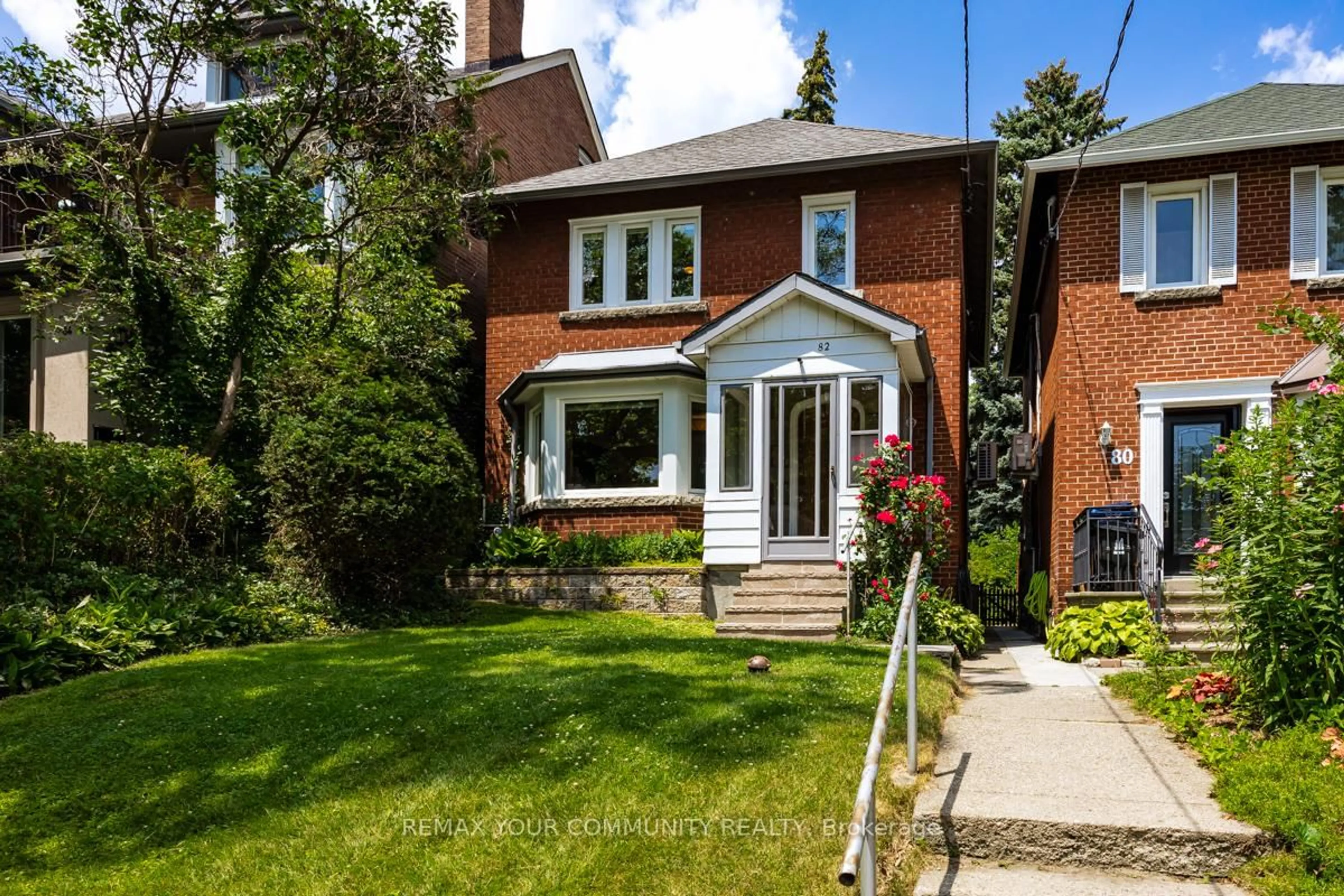 Home with brick exterior material, street for 82 Abbott Ave, Toronto Ontario M6P 1H6