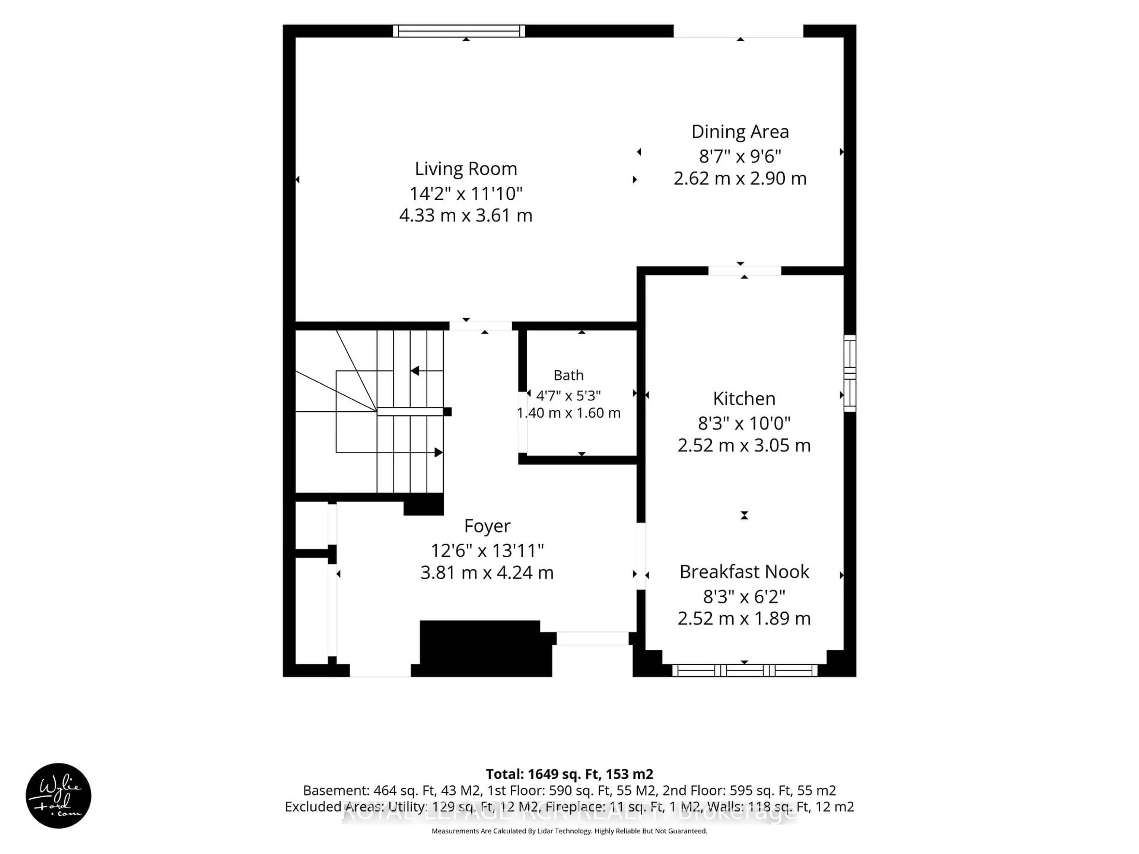 Floor plan for 12 Macassa Crt, Brampton Ontario L6Z 1B3