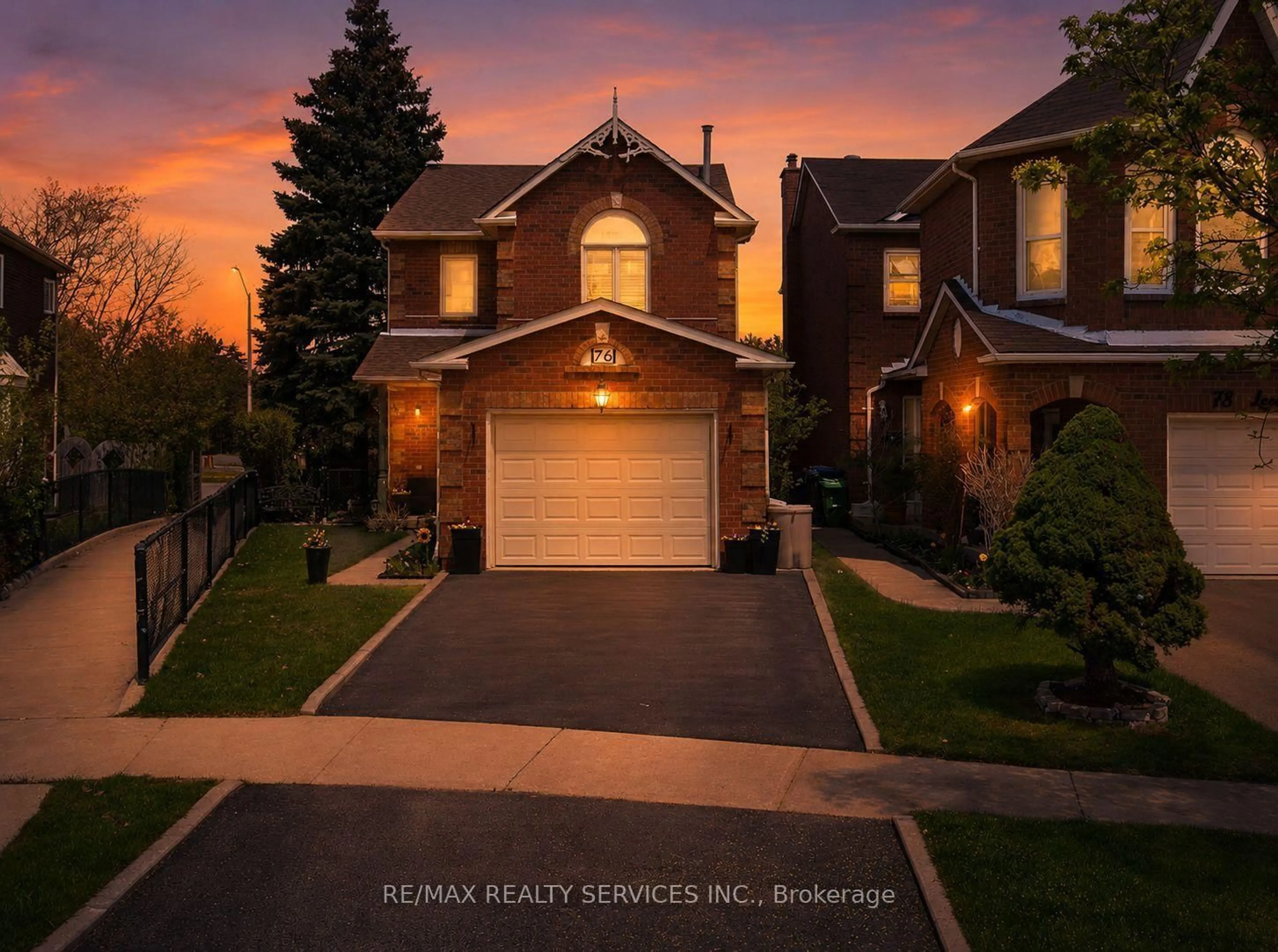Home with brick exterior material, street for 76 Leeward Dr, Brampton Ontario L6S 5V8